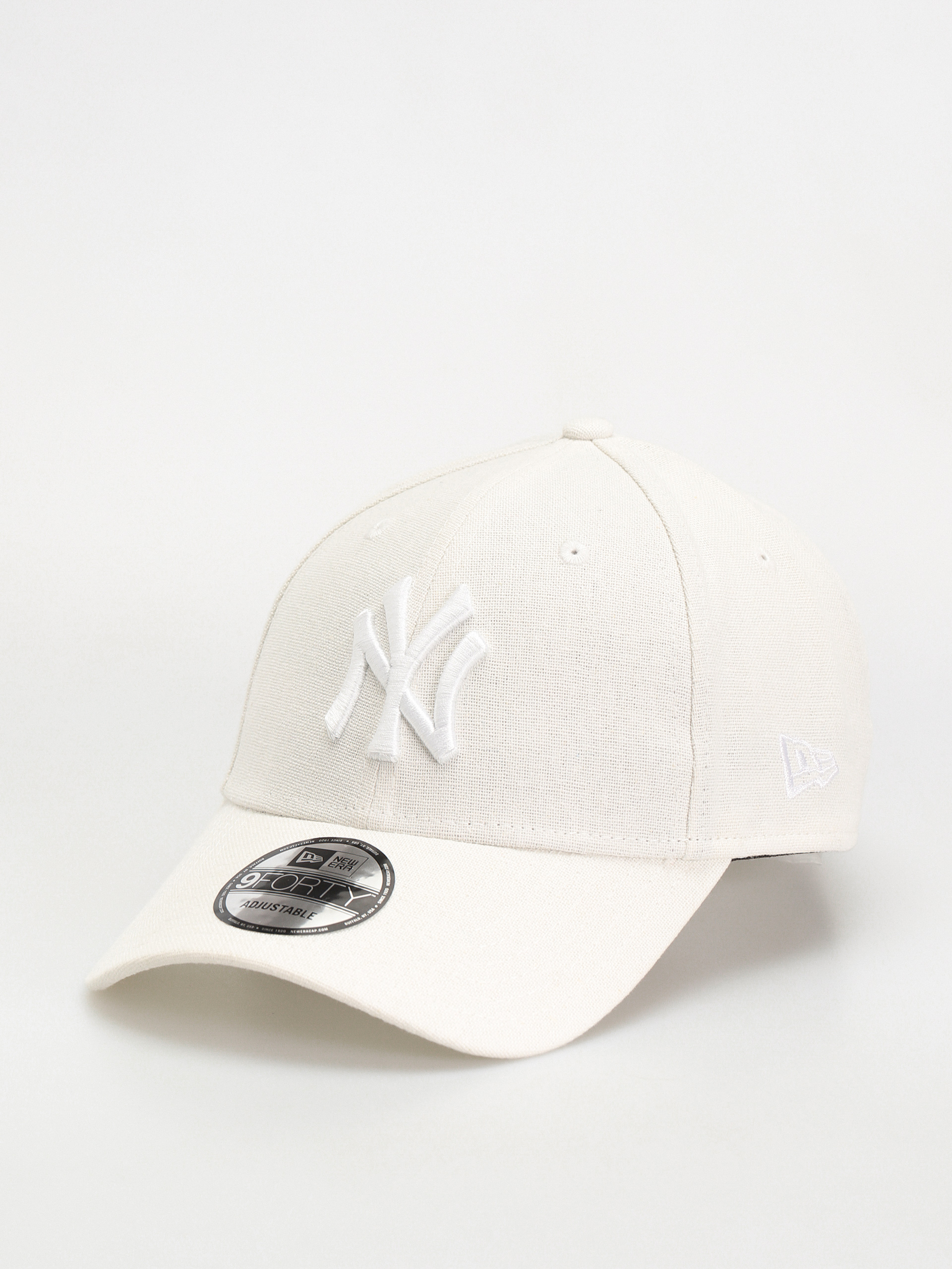 Šiltovka New Era Linen 9Forty New York Yankess (white/white)