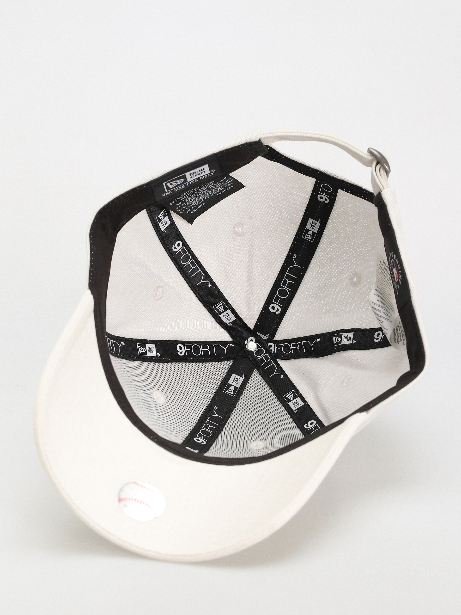 Šiltovka New Era Linen 9Forty New York Yankess (white/white)