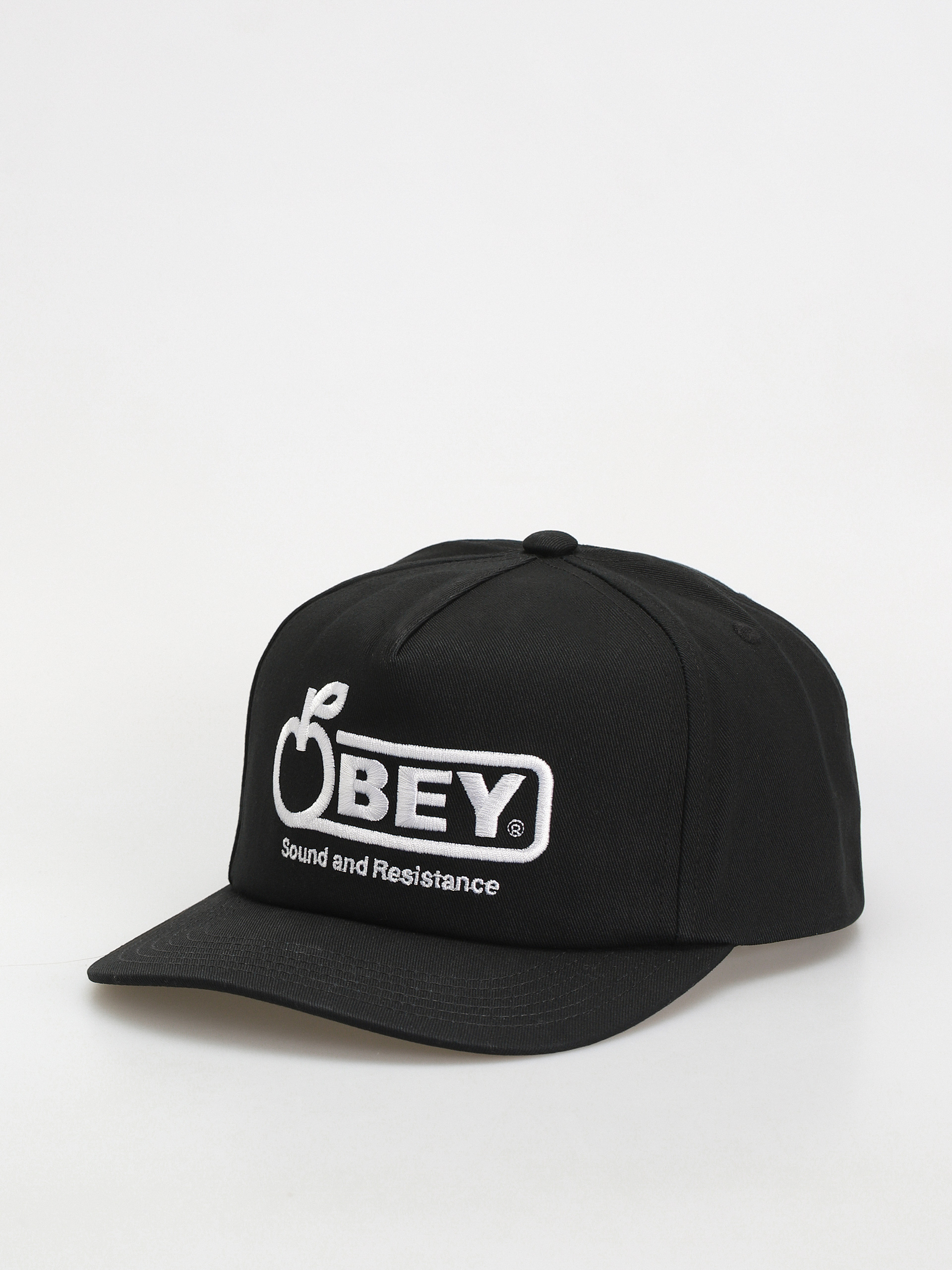 Šiltovka OBEY Sound Twill 5 Panel (black)