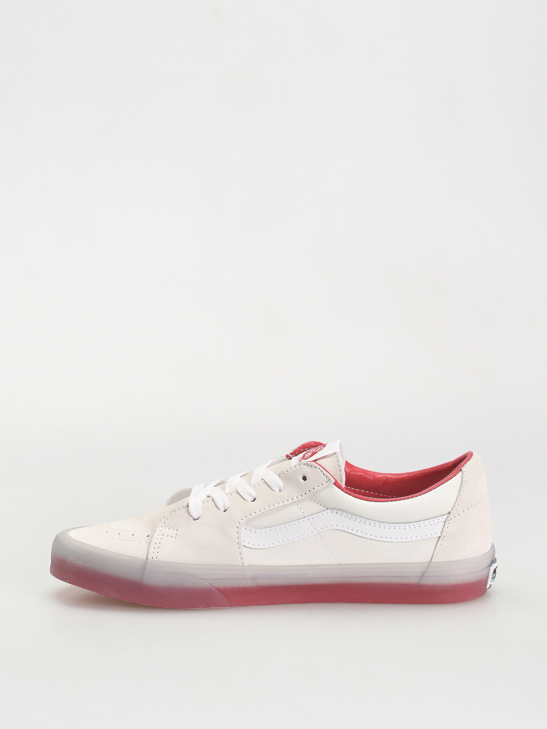 Topánky Vans Sk8 Low (translucent sidewall white/red)