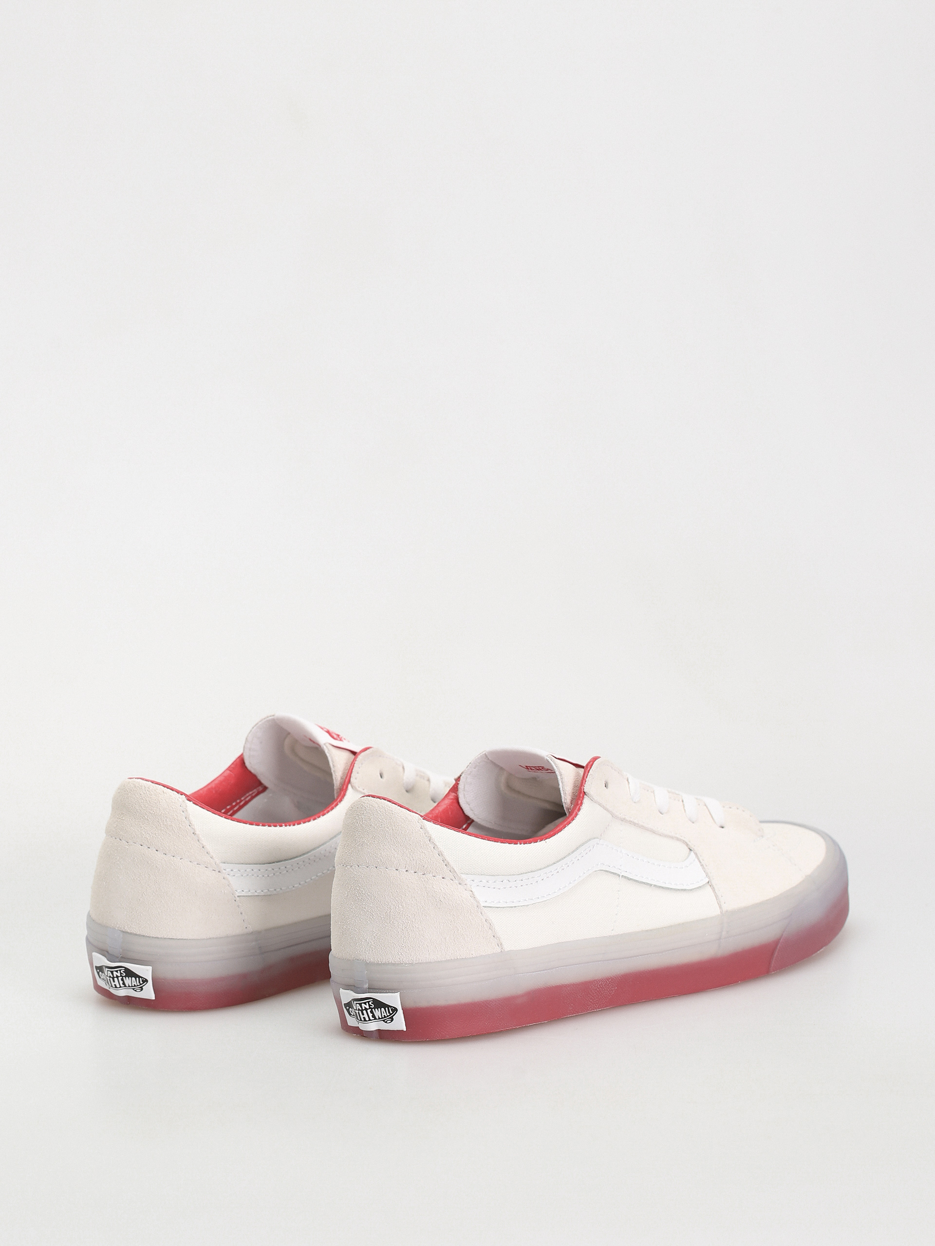 Topánky Vans Sk8 Low (translucent sidewall white/red)