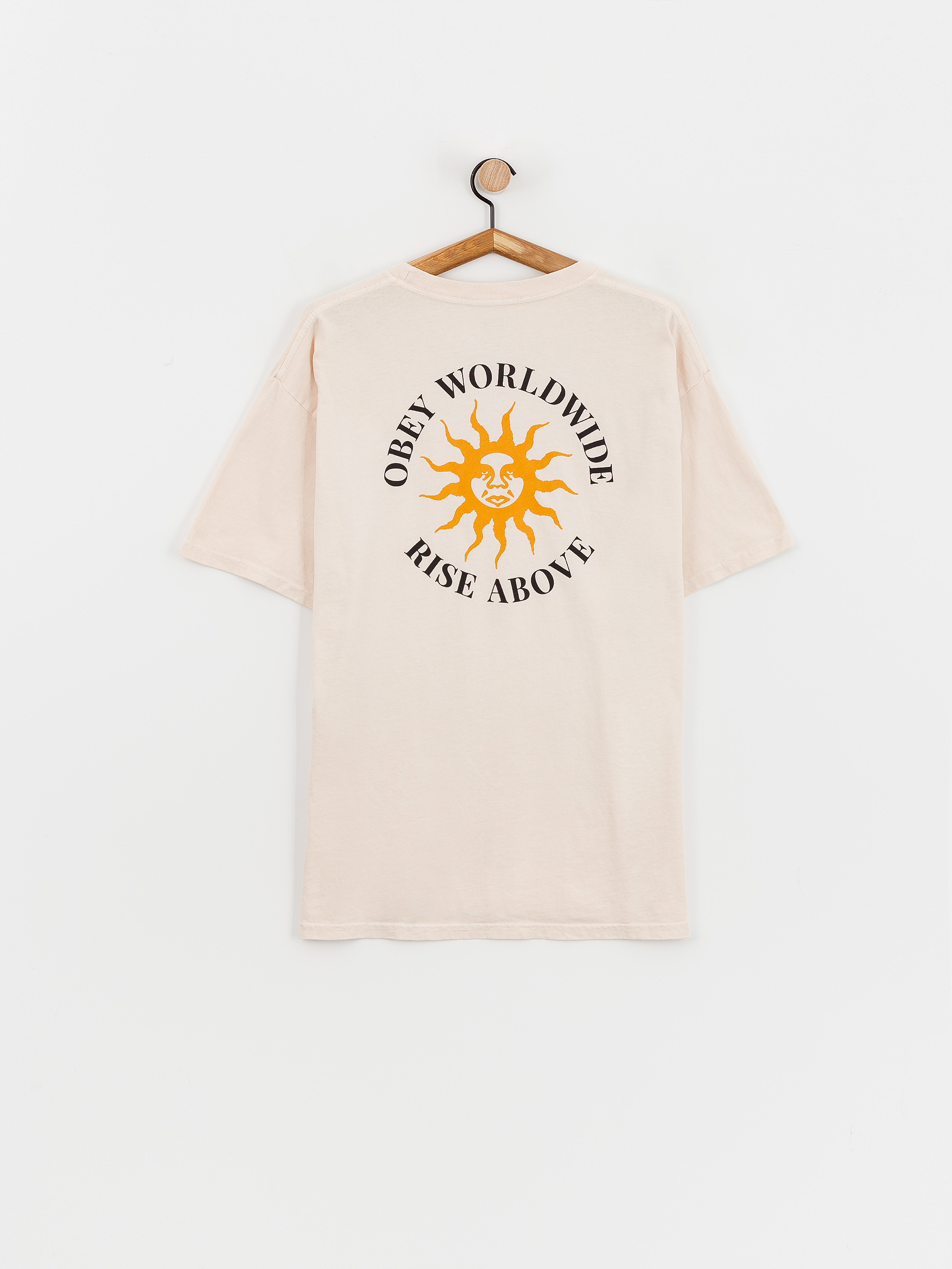 Tričko OBEY Rise (pigment sago)