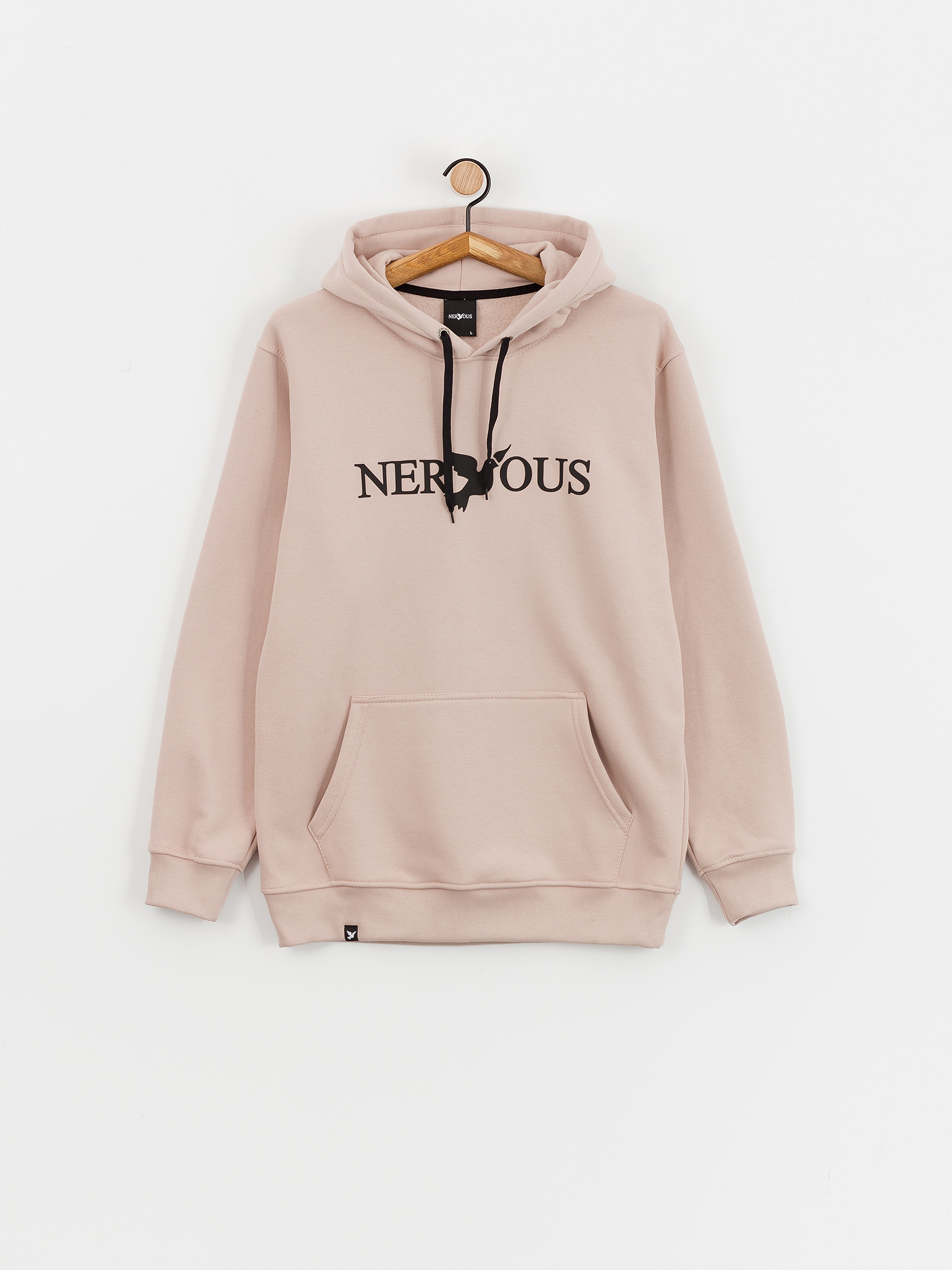 Mikina s kapucňou Nervous Classic 3D HD (beige)