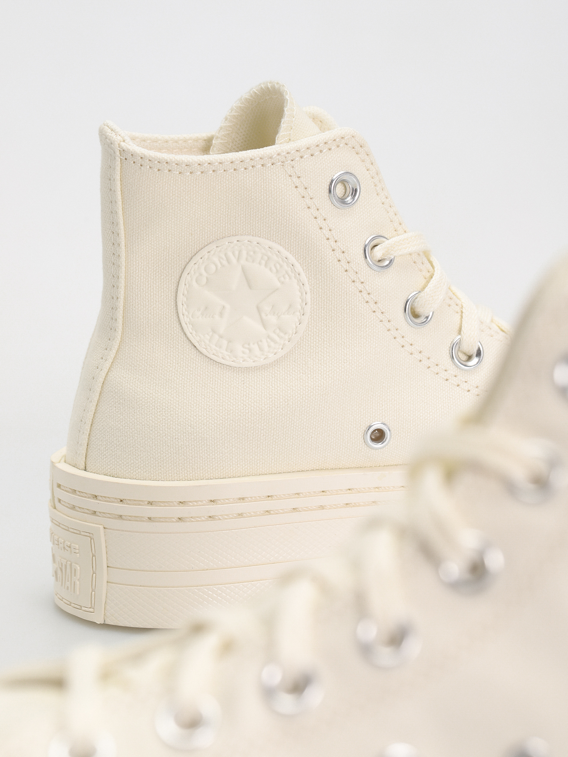 Tenisky Converse Chuck Taylor All Star Modern Lift Hi Wmn (khaki/off white)