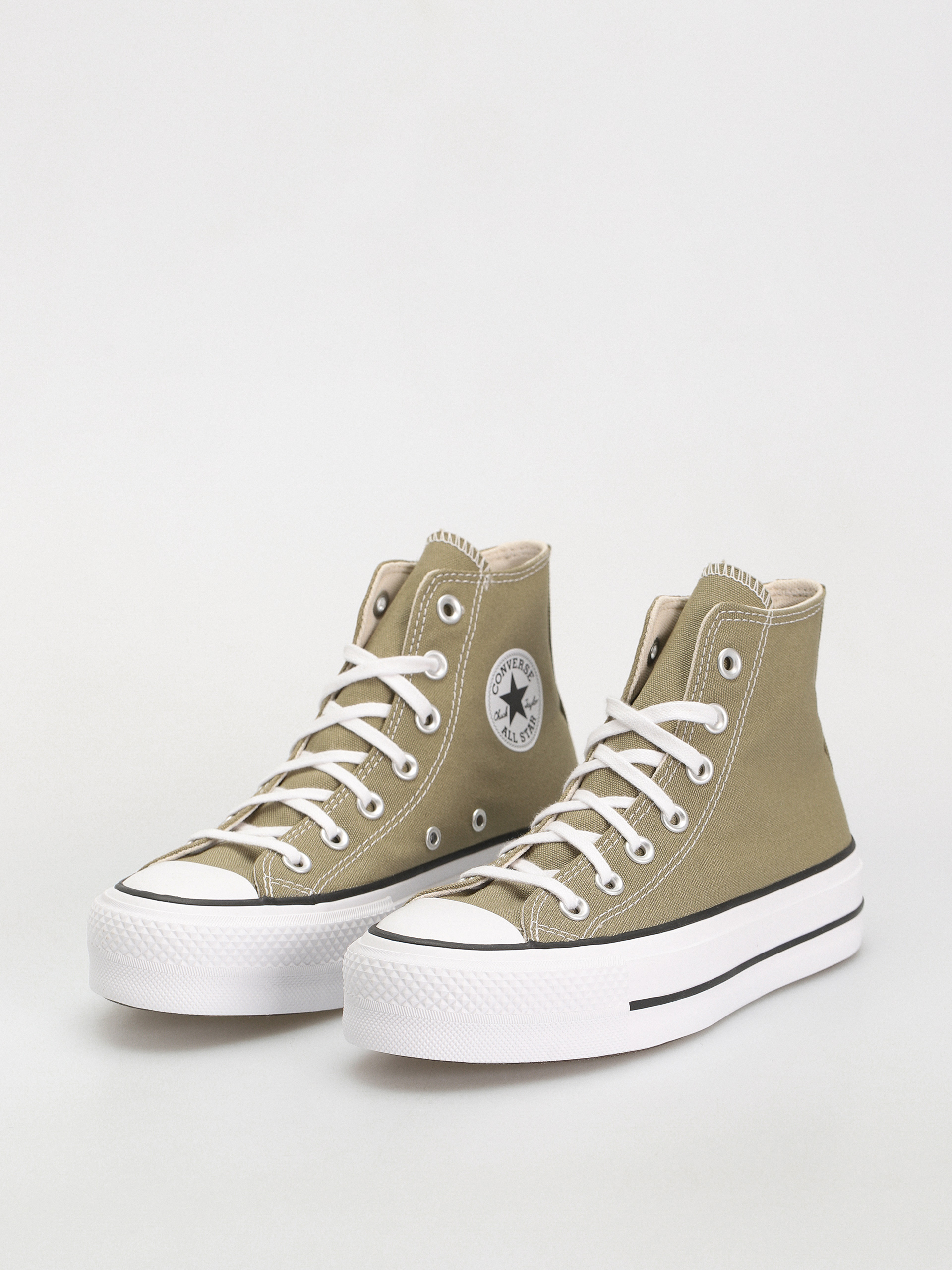 Tenisky Converse Chuck Taylor All Star Lift Hi Wmn (olive/white)