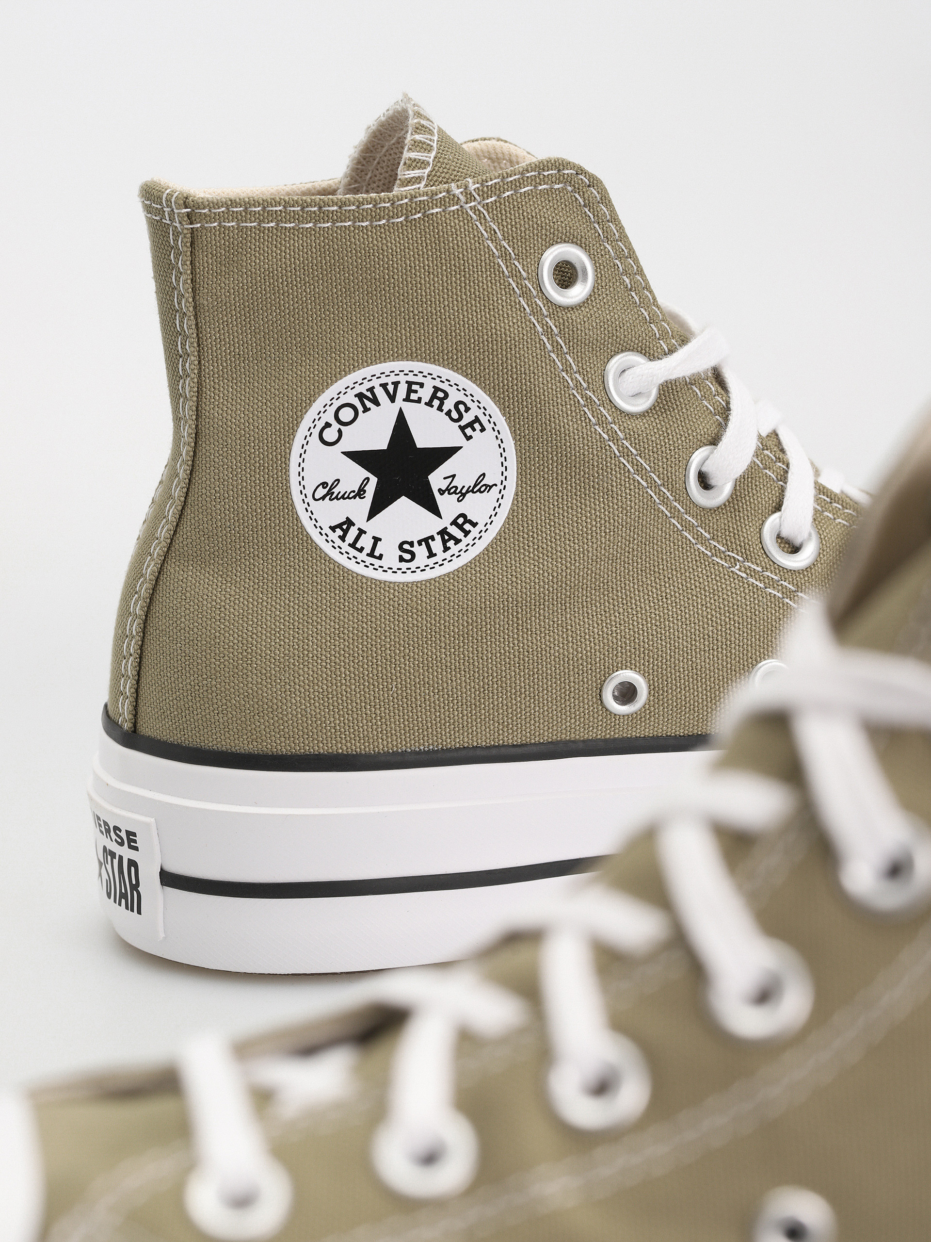 Tenisky Converse Chuck Taylor All Star Lift Hi Wmn (olive/white)