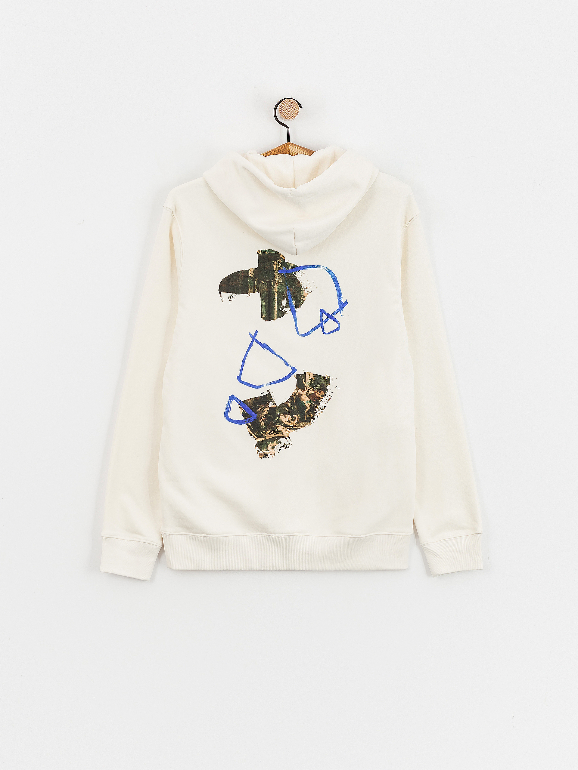 Mikina s kapucňou Poetic Collective Strokes HD (ivory)