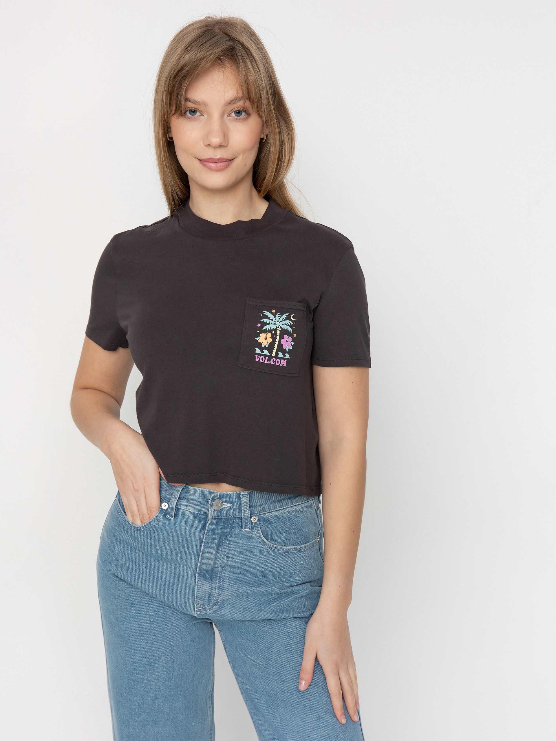 Tričko Volcom Pocket Dial Wmn (vintage black)