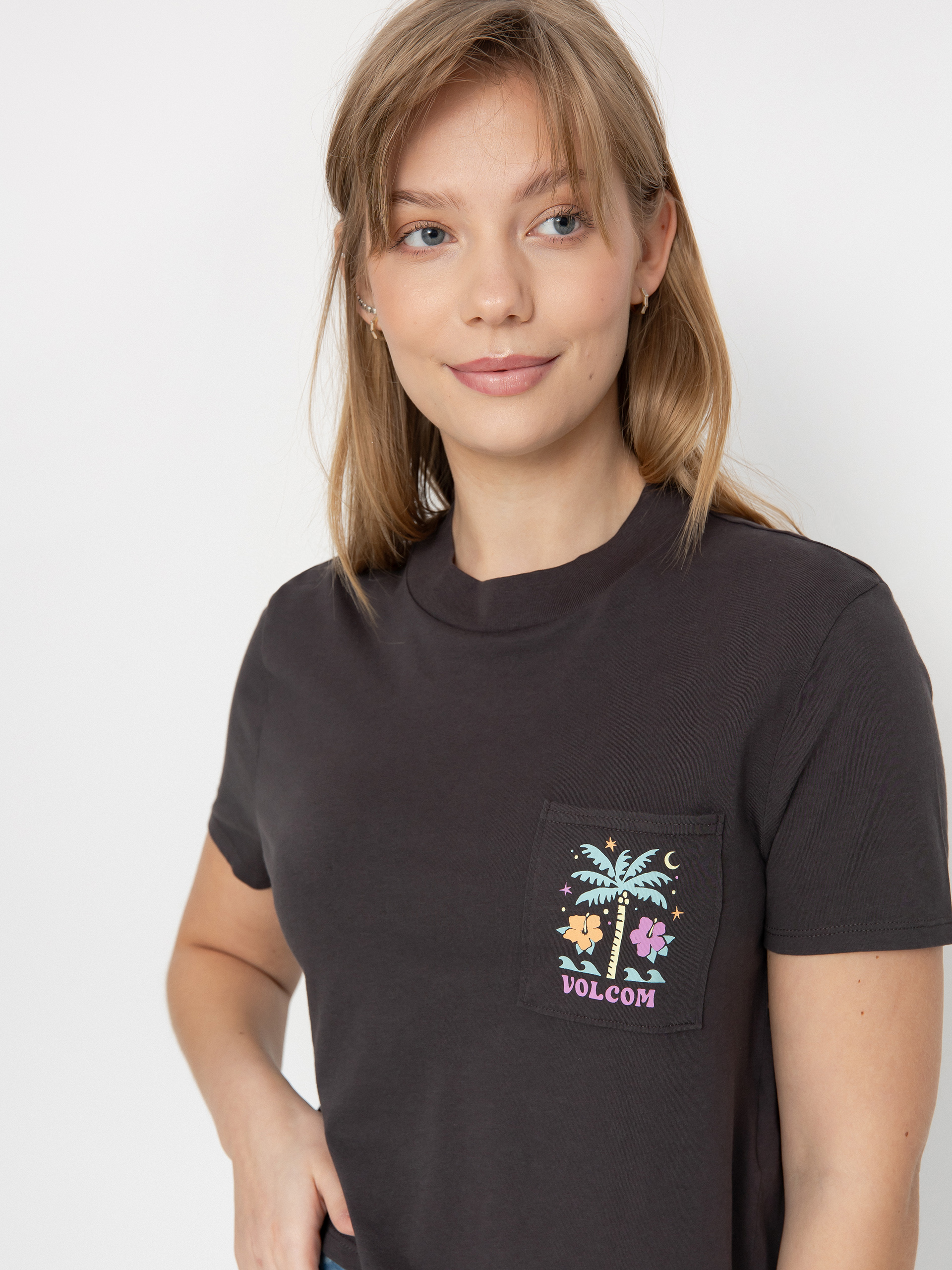 Tričko Volcom Pocket Dial Wmn (vintage black)