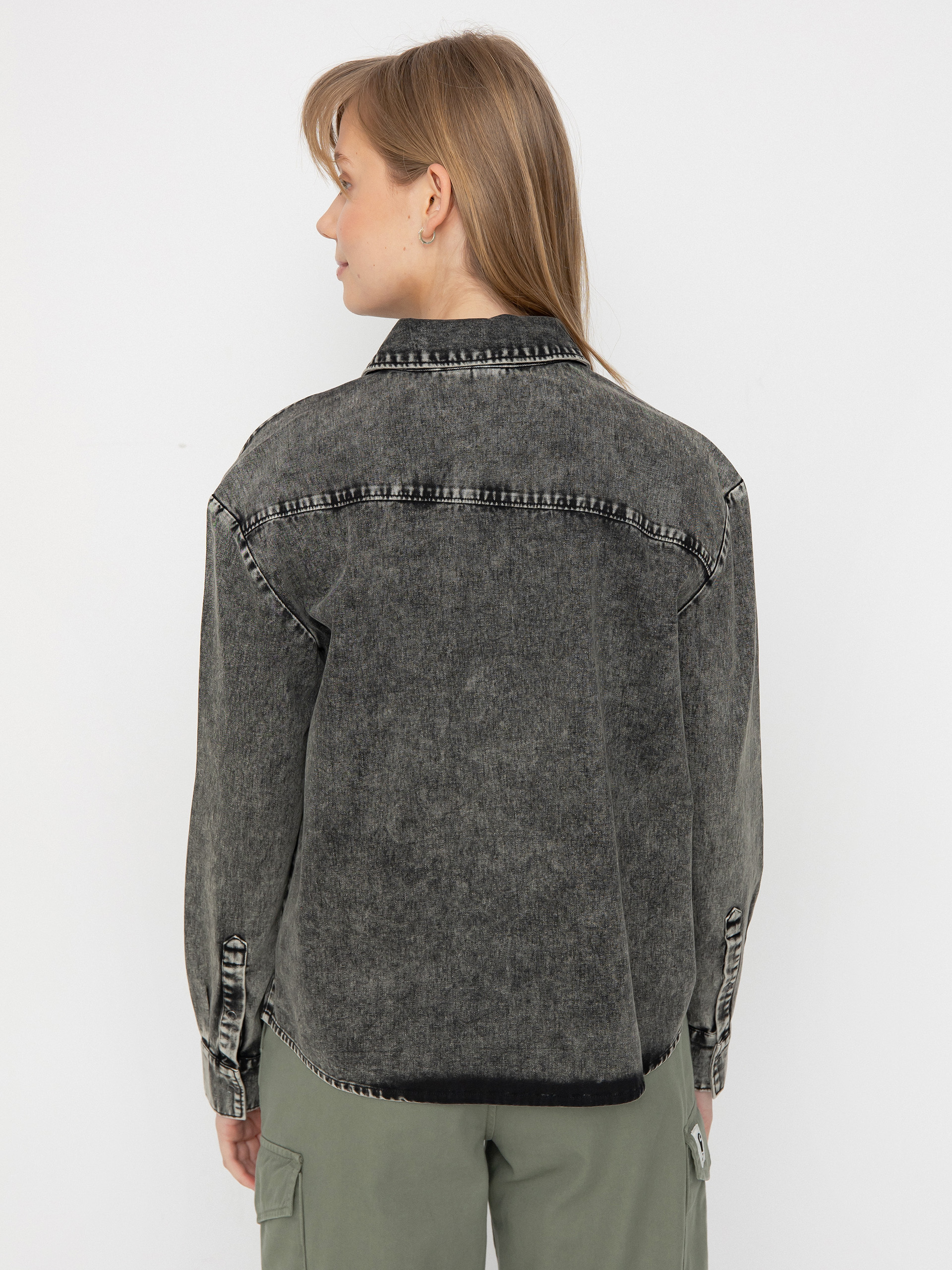 Triko Volcom Asphalt Shirt Ls Wmn (black)