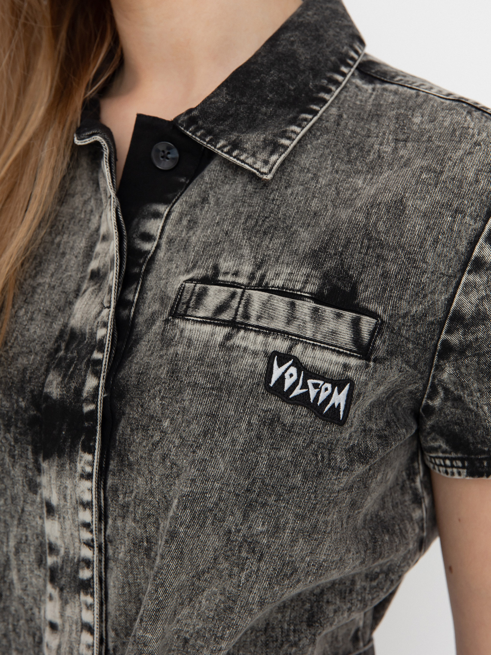 Dámsky Kombinéza Volcom Asphalt Romper (black)