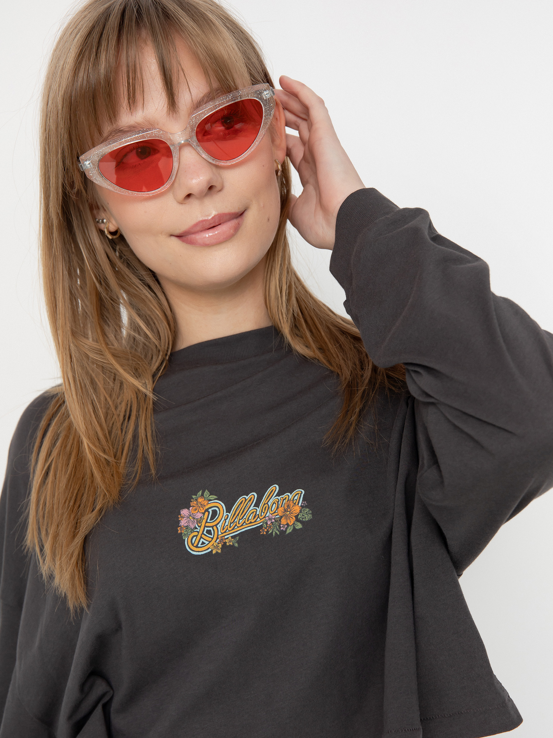 Tričko Billabong Beach Boyfriend Crop Wmn (black sands)