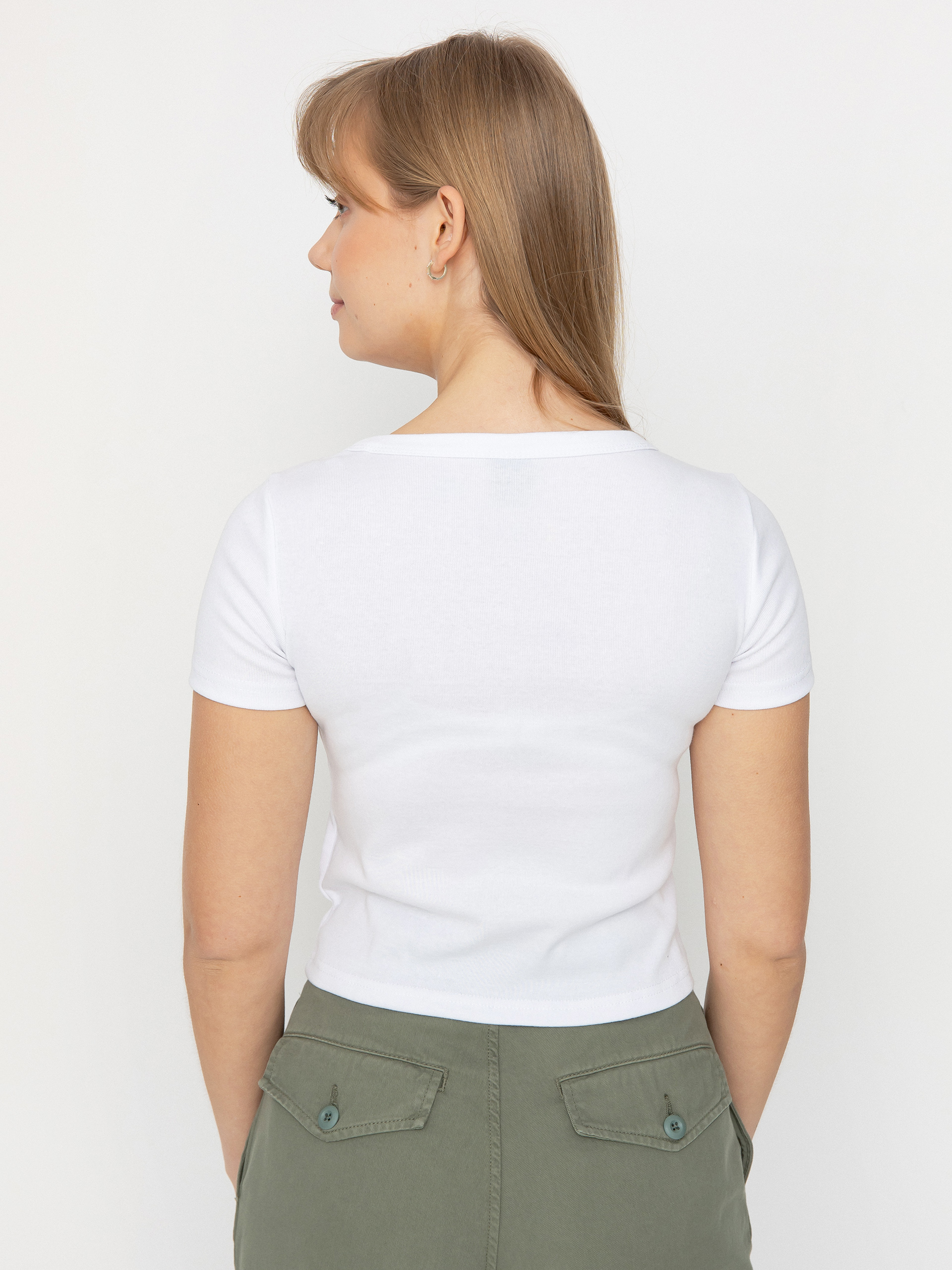 Tričko Santa Cruz Dressen Rose Crew Two Front Wmn (white)