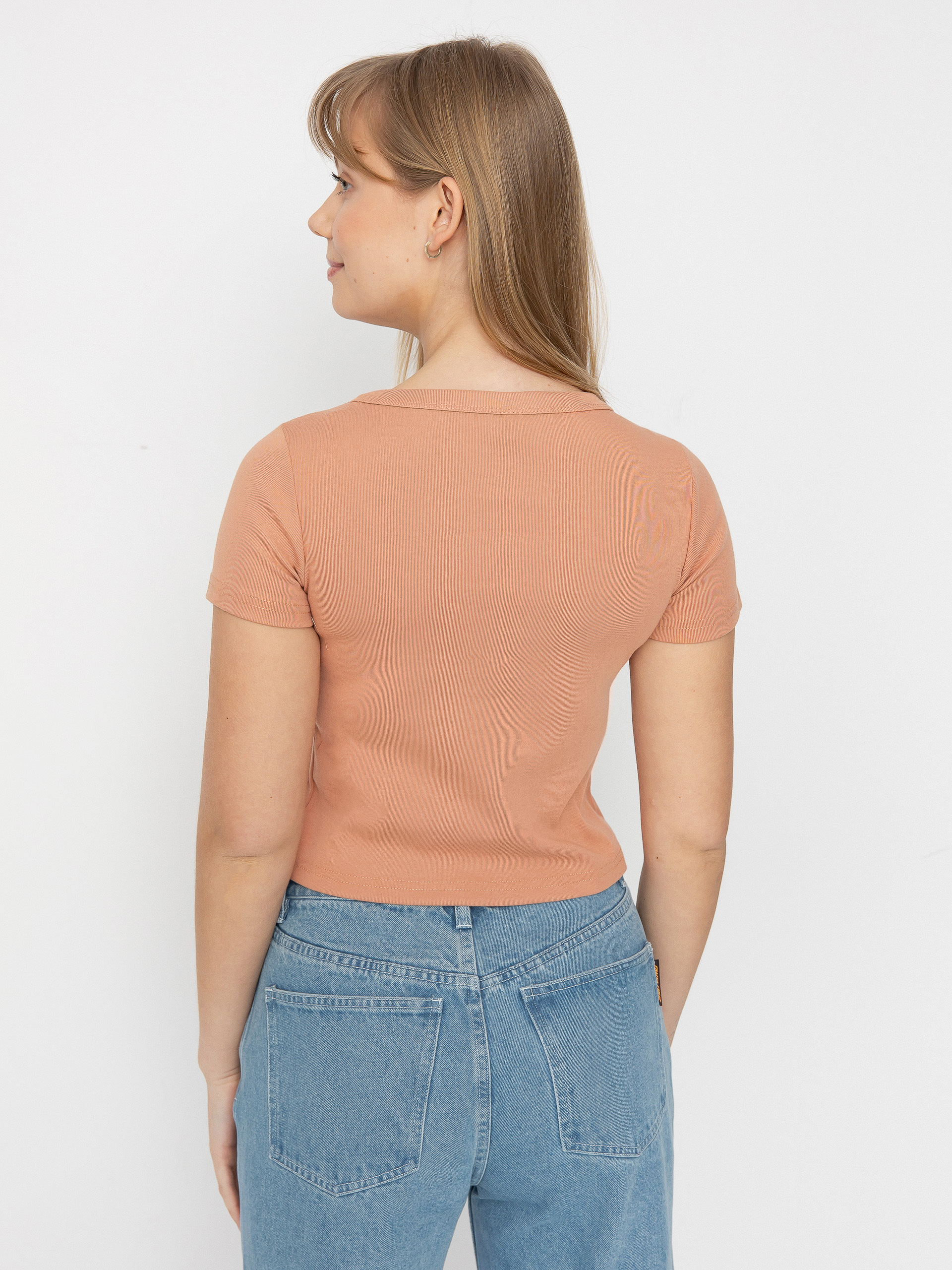 Tričko Santa Cruz Dressen Rose Crew Two Front Wmn (clay)