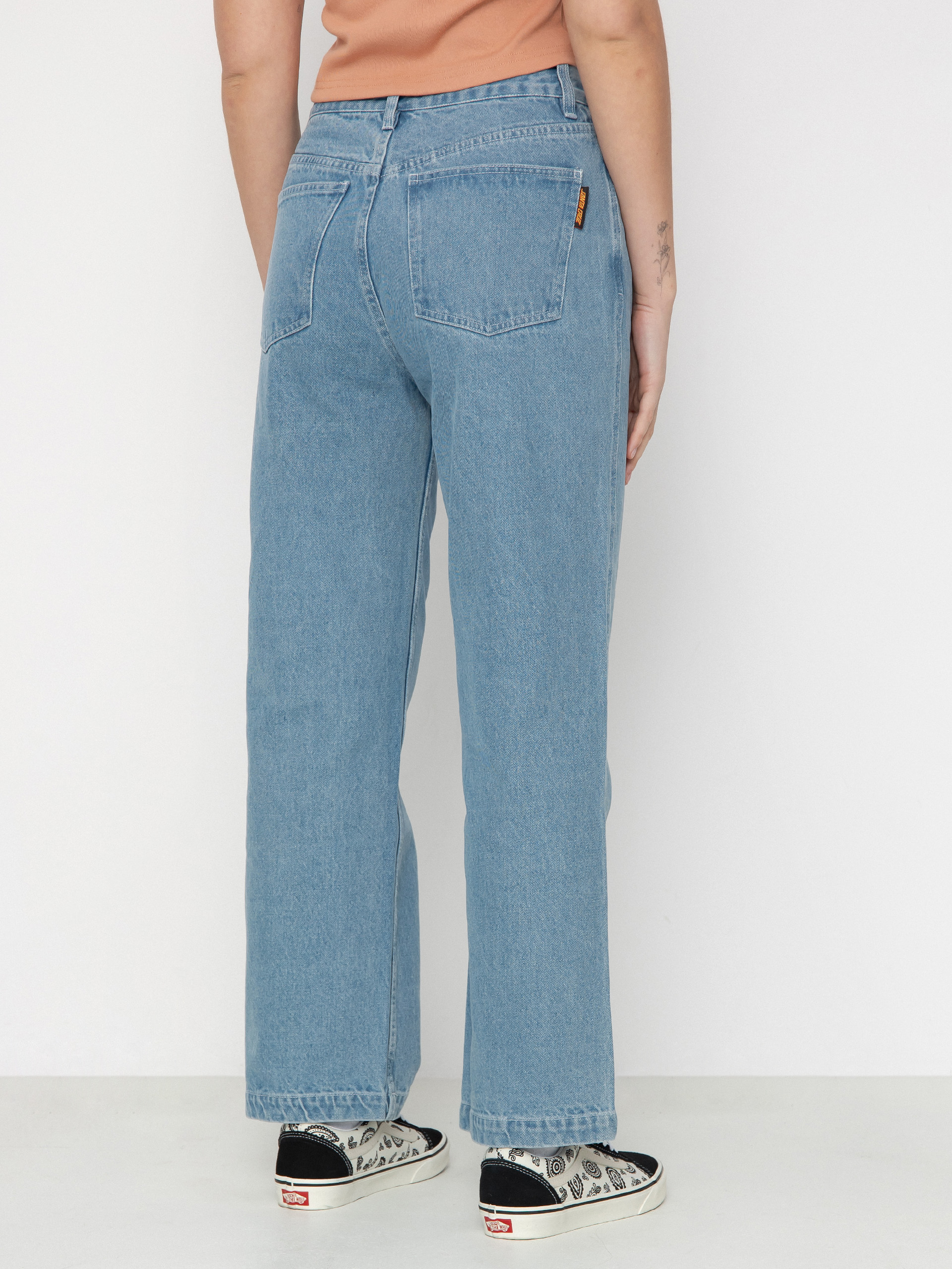 Nohavice Santa Cruz Classic Baggy Jeans Wmn (bleach blue)