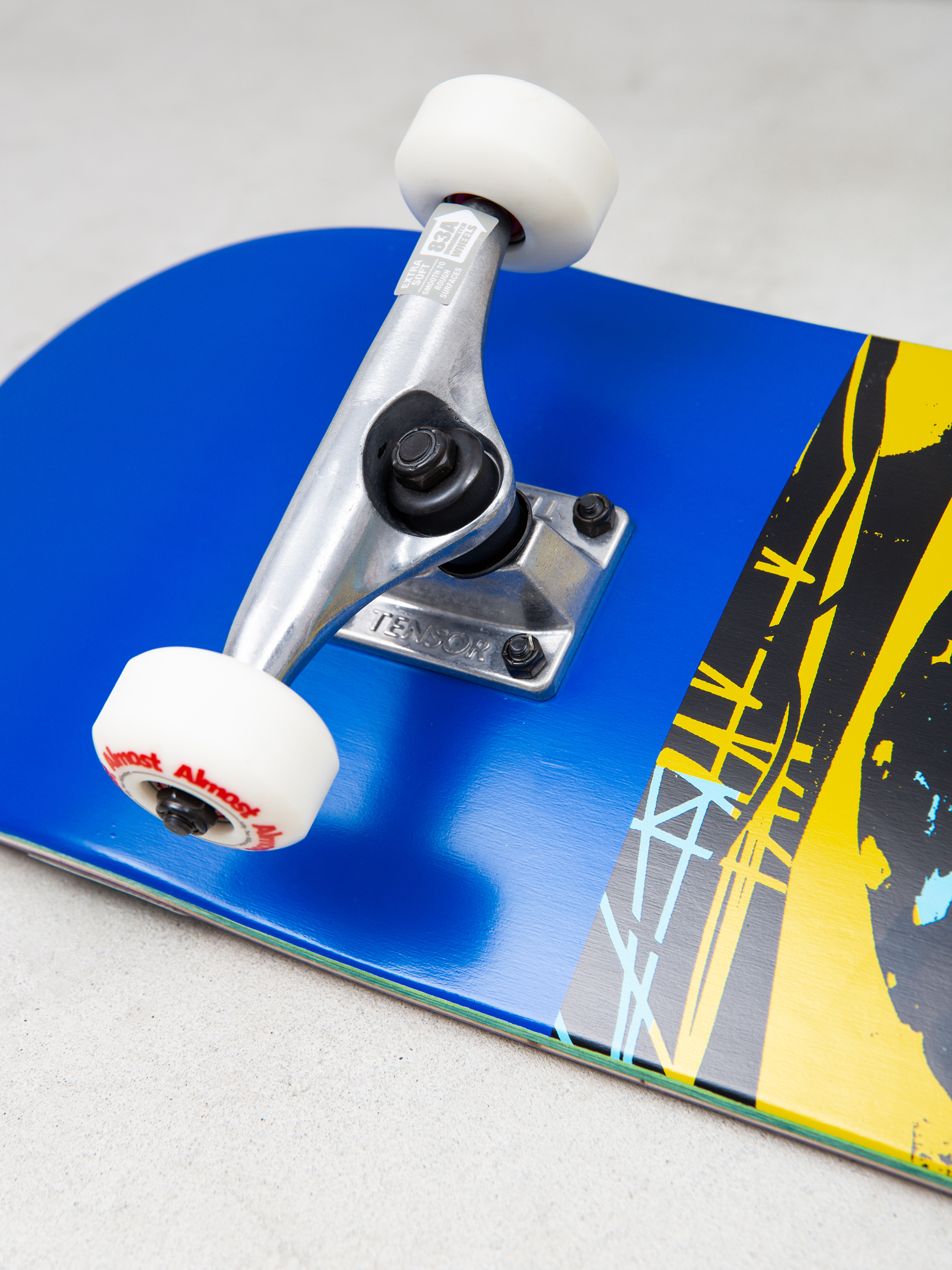 Skateboard Almost Scum Punk Resin (navy/yellow/red)