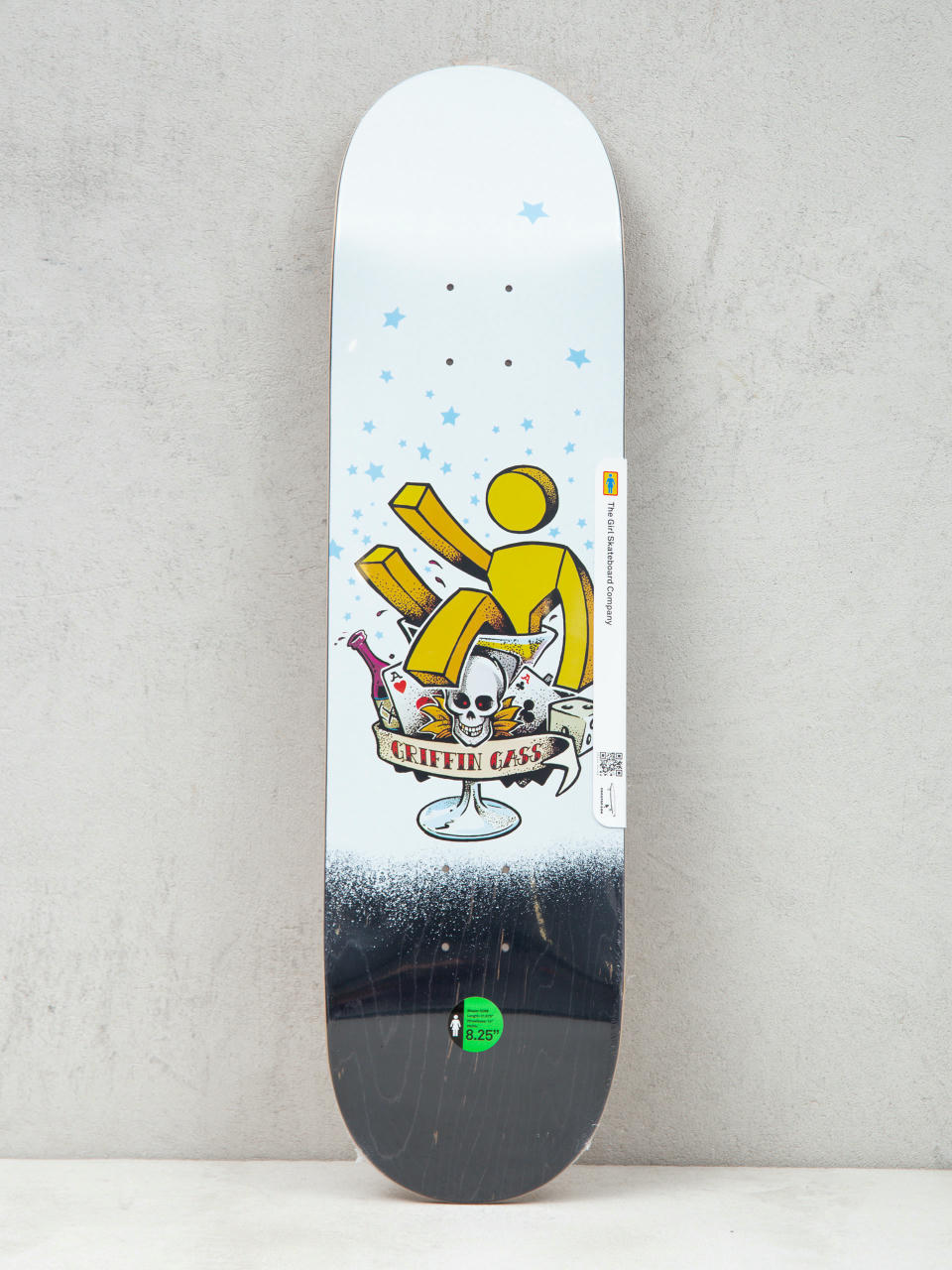 Doska Girl Skateboard Gass Mans Ruin (white/black/yellow)