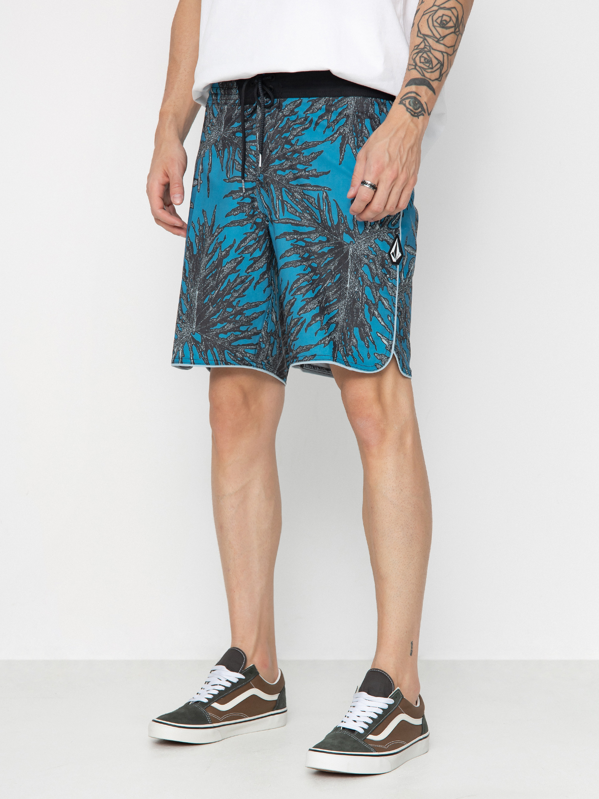 Plážové kraťasy Volcom Beeg Leef Stoney 19 (tidal blue)