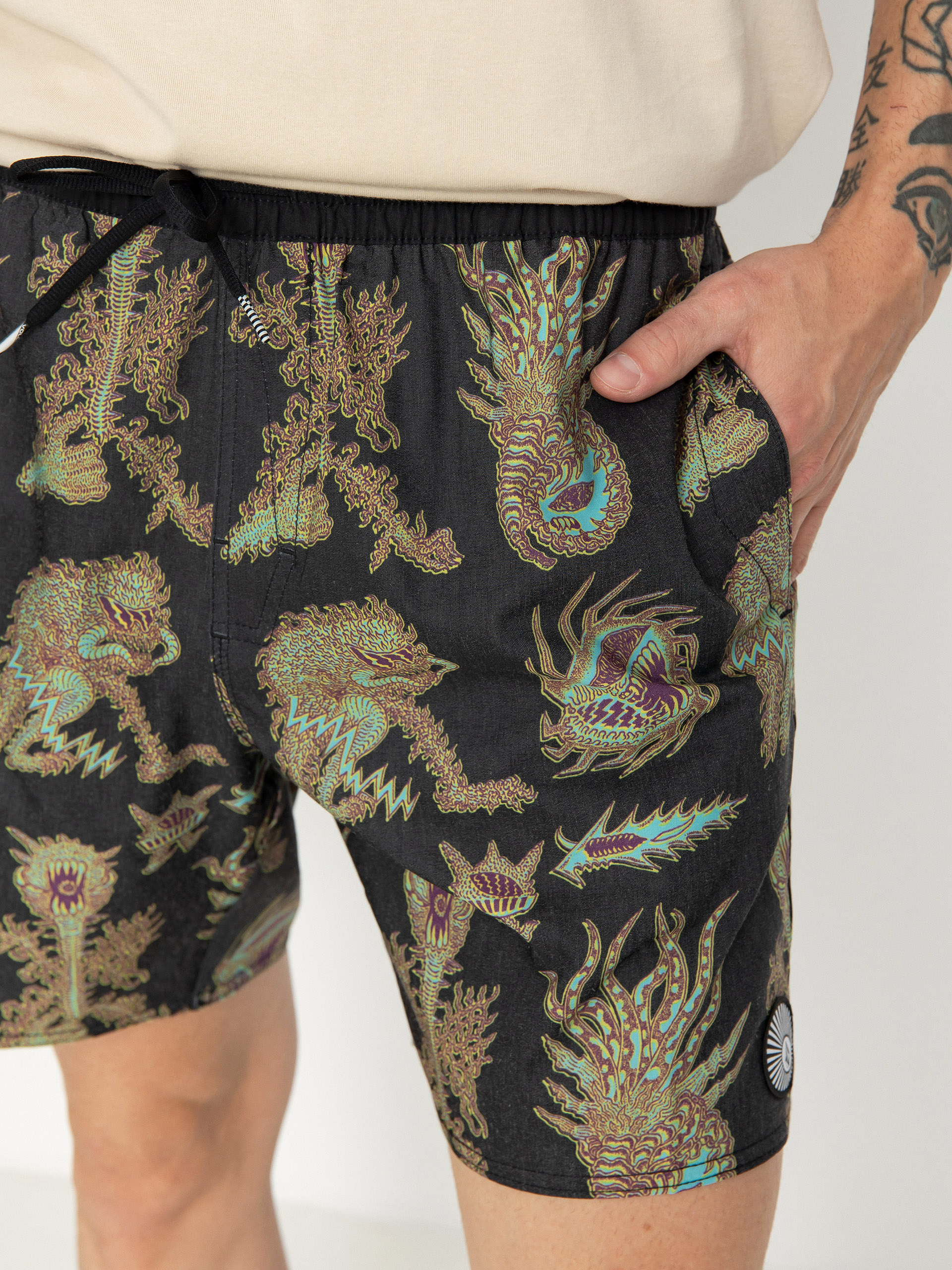 Kraťasy Volcom Fa Tetsunori 17 (black)