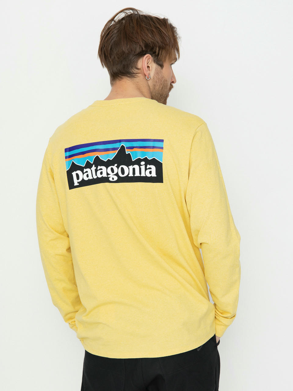 Triko Patagonia P-6 Logo Responsibili (milled yellow)