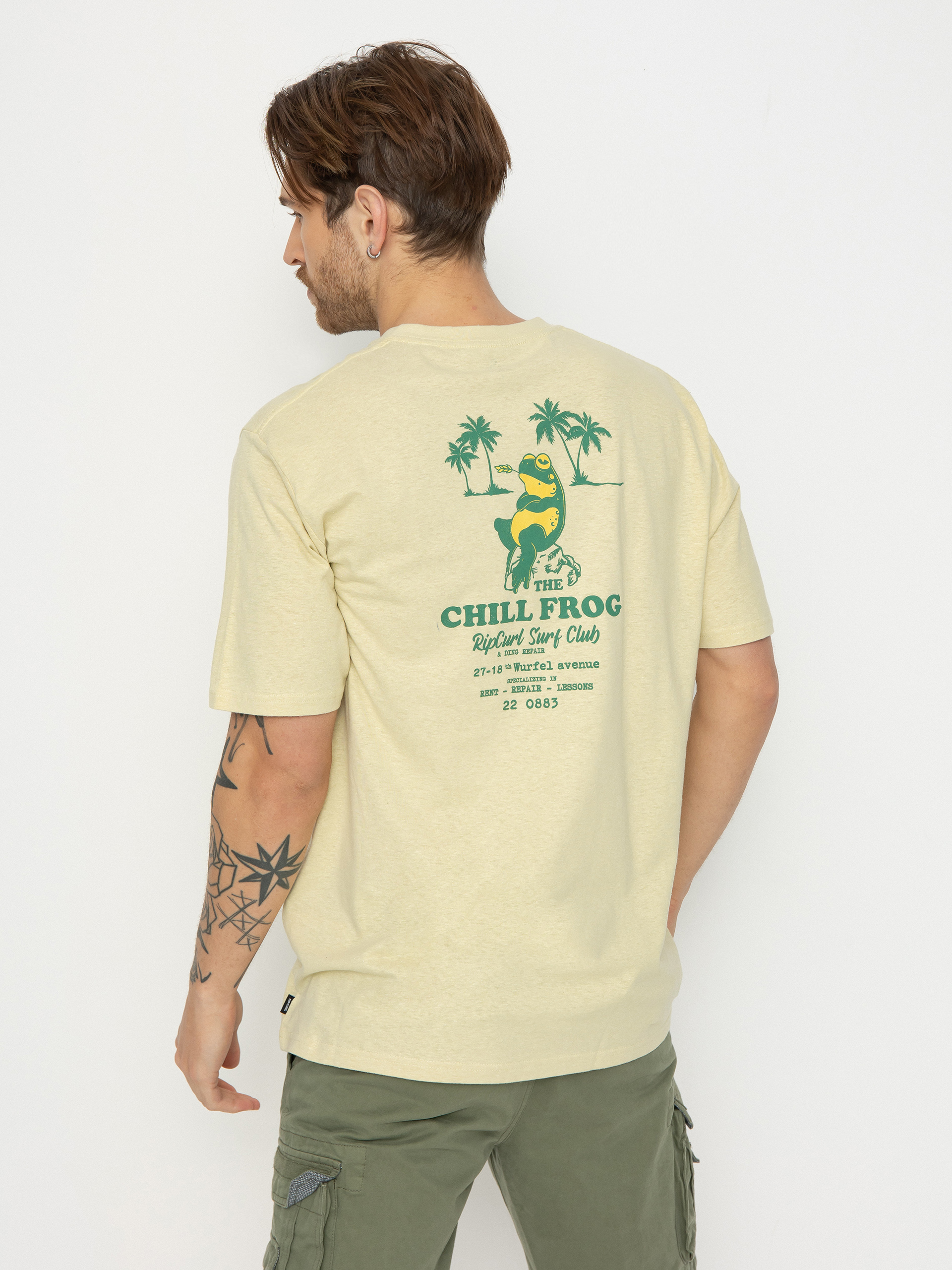 Tričko Rip Curl Shaper Avenue (vintage yellow)