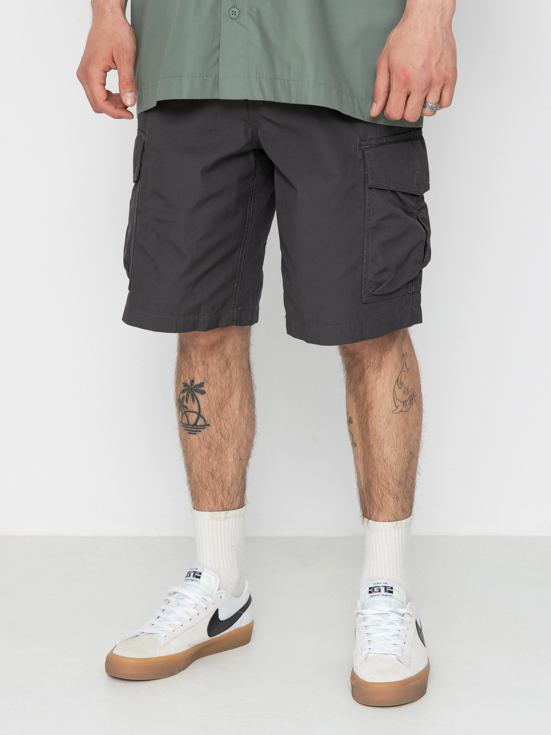 Nohavice Volcom Grande Barracks Cargo 22 (asphalt black)