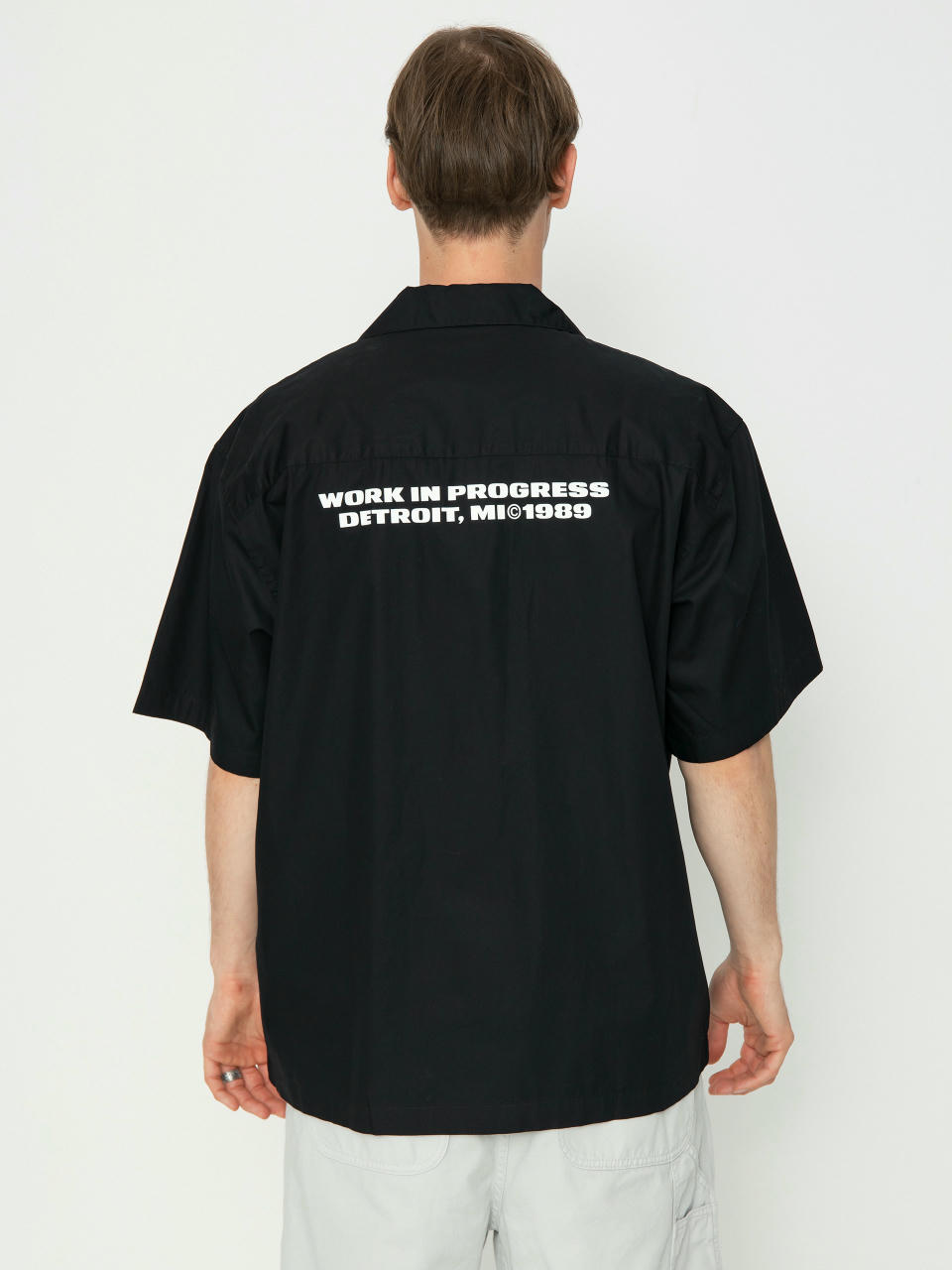 Tričko Carhartt WIP Link Script (black/white)