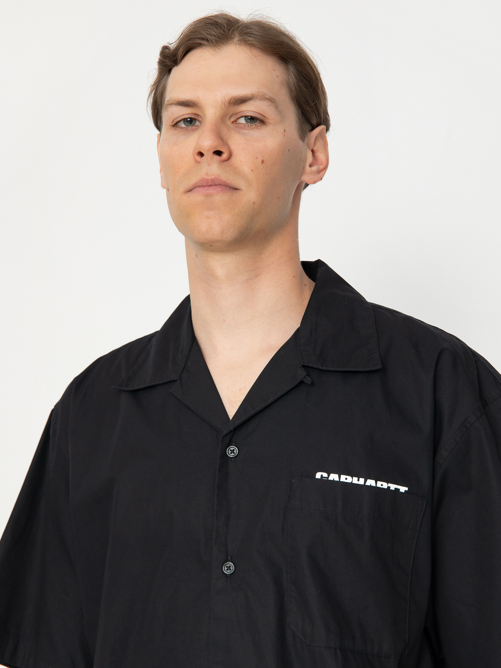 Tričko Carhartt WIP Link Script (black/white)