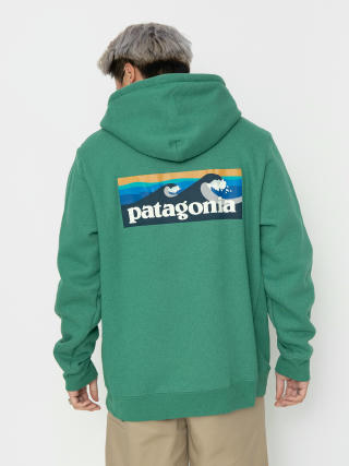 Mikina s kapucňou Patagonia Boardshort Logo Uprisal HD (gather green)
