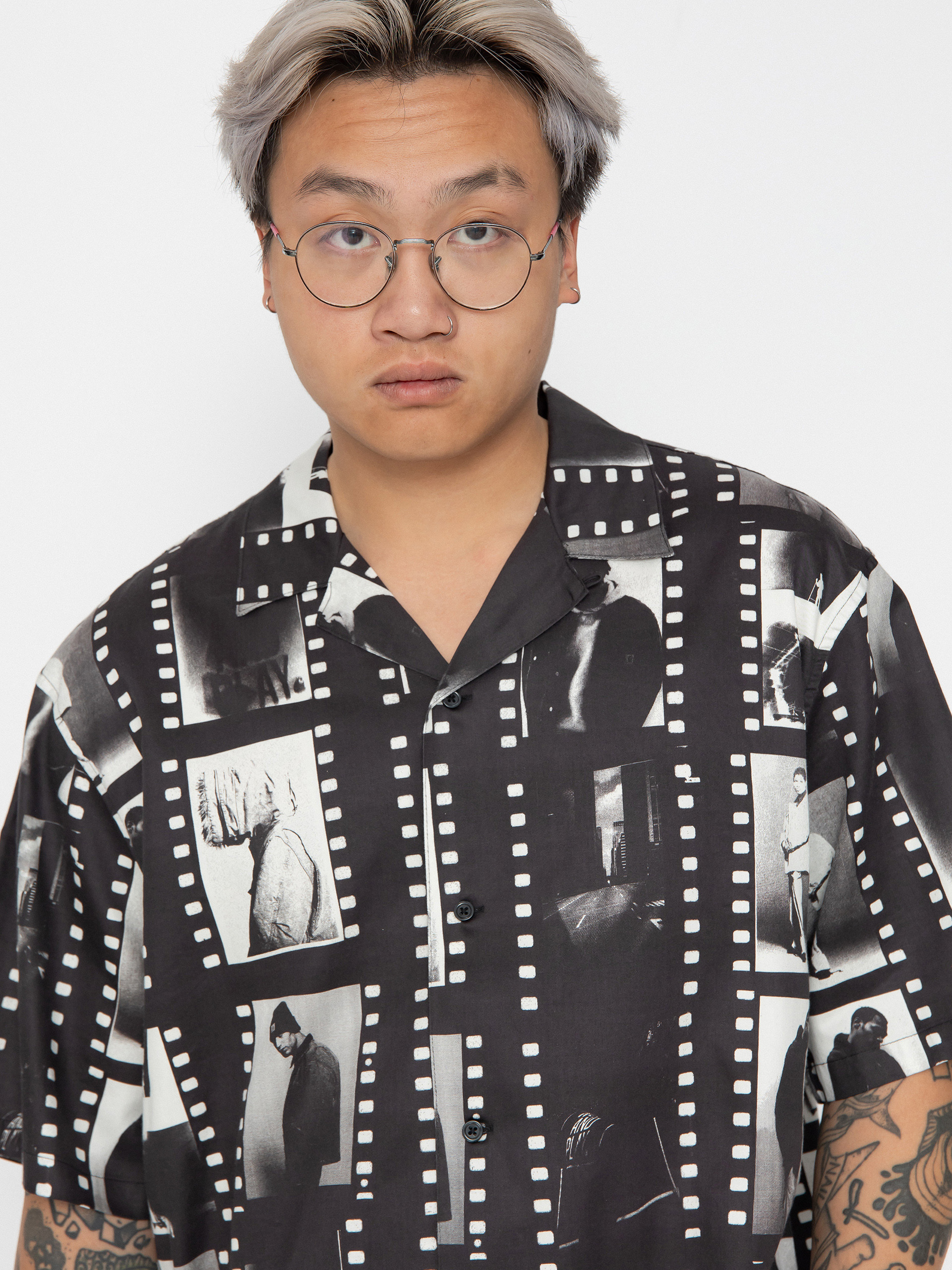 Košeľa Carhartt WIP Photo Strip (photo strip print/black/white)