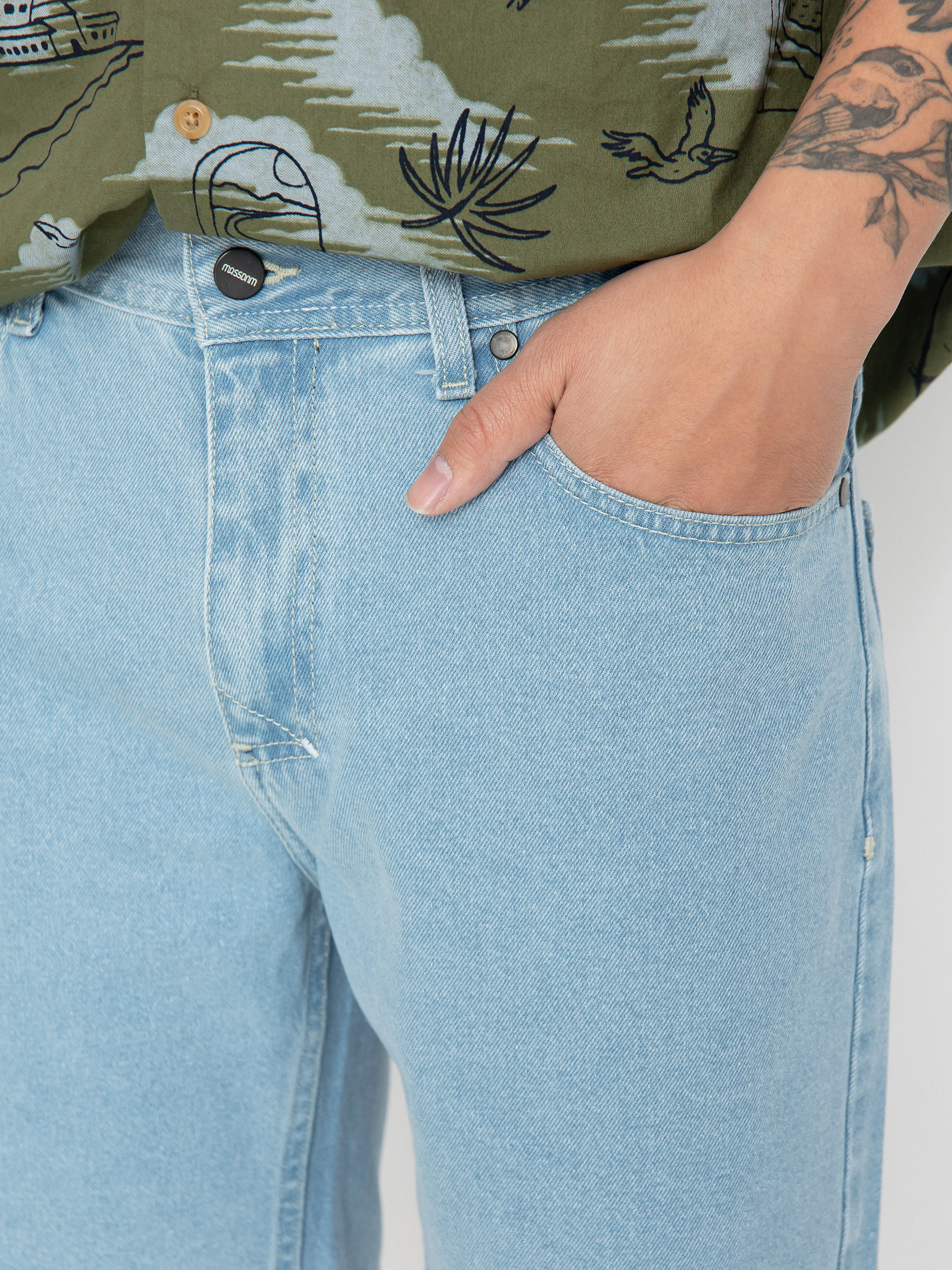 Kraťasy MassDnm Jeans Box (light blue)