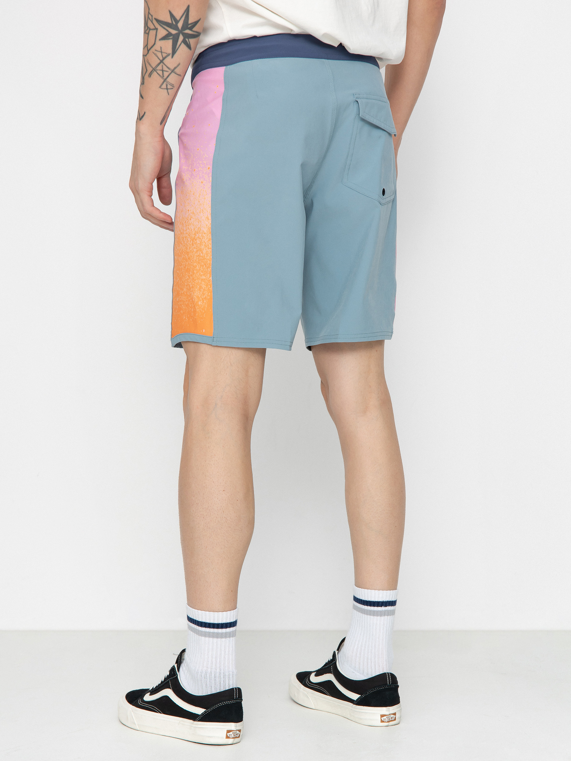 Plážové kraťasy Quiksilver Surfsilk Arch 19 (cadet gray)