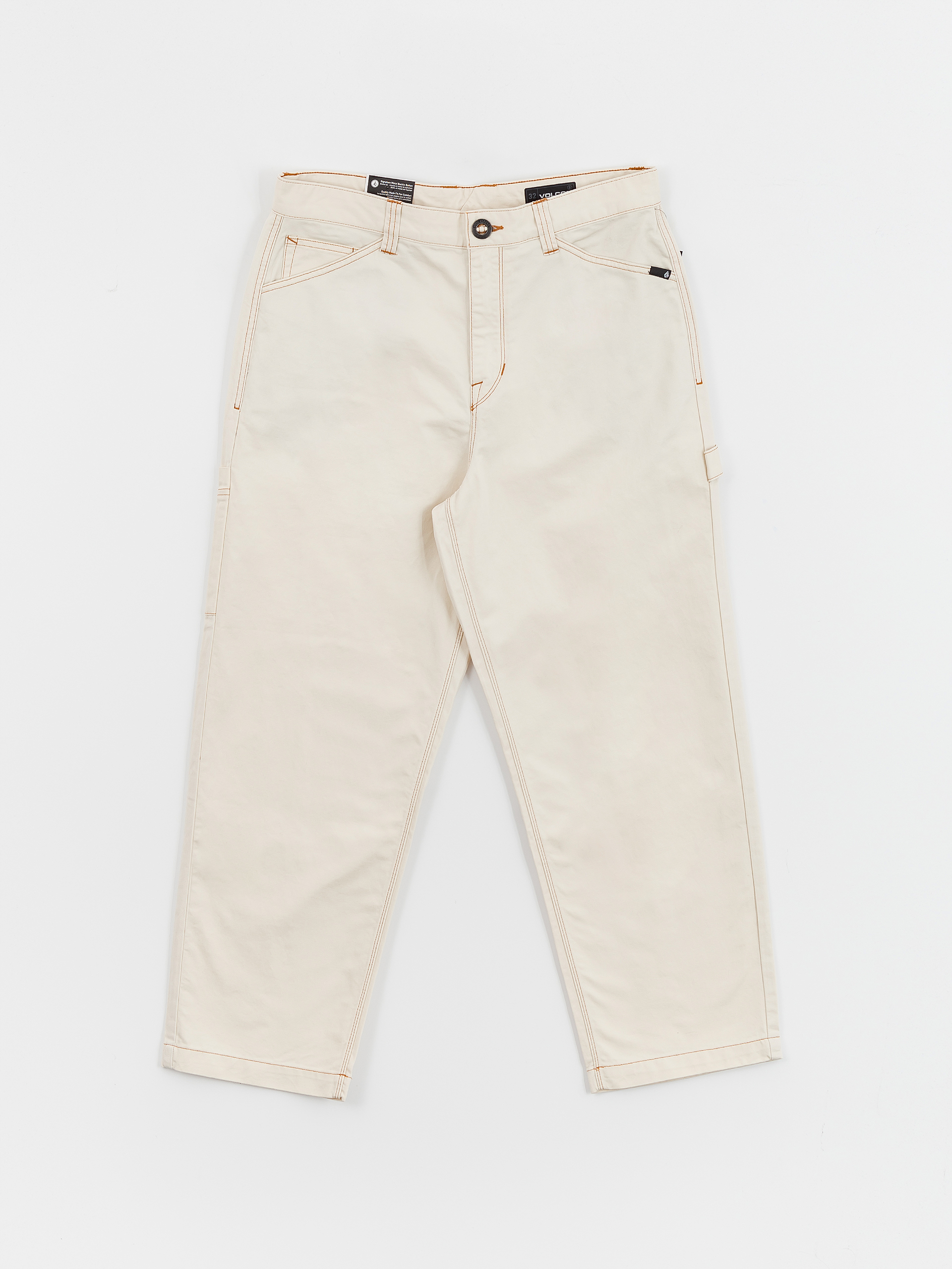 Nohavice Volcom Kraftsman (dirty white)