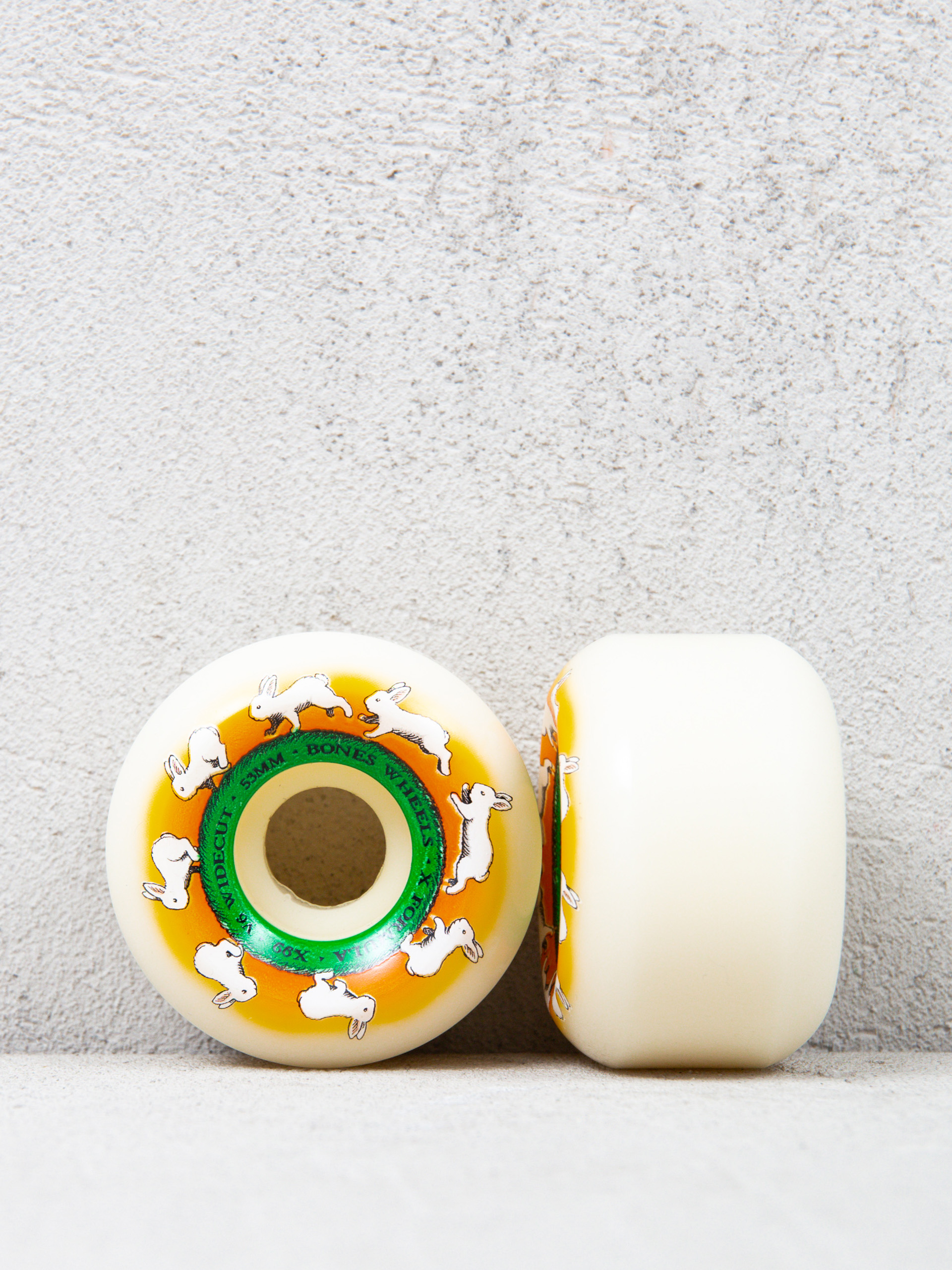 Kolieska Bones X Formula Runny Bunny V5 Wide Cut 99A (white/orange)