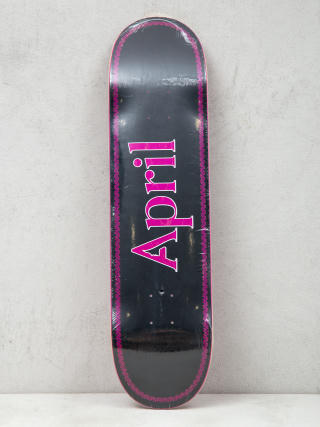 Doska April Skateboards Logo (pink/black)