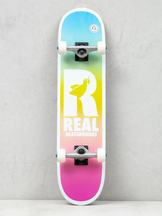 Skateboard Real Be Free Fade (blue/yellow/pink)