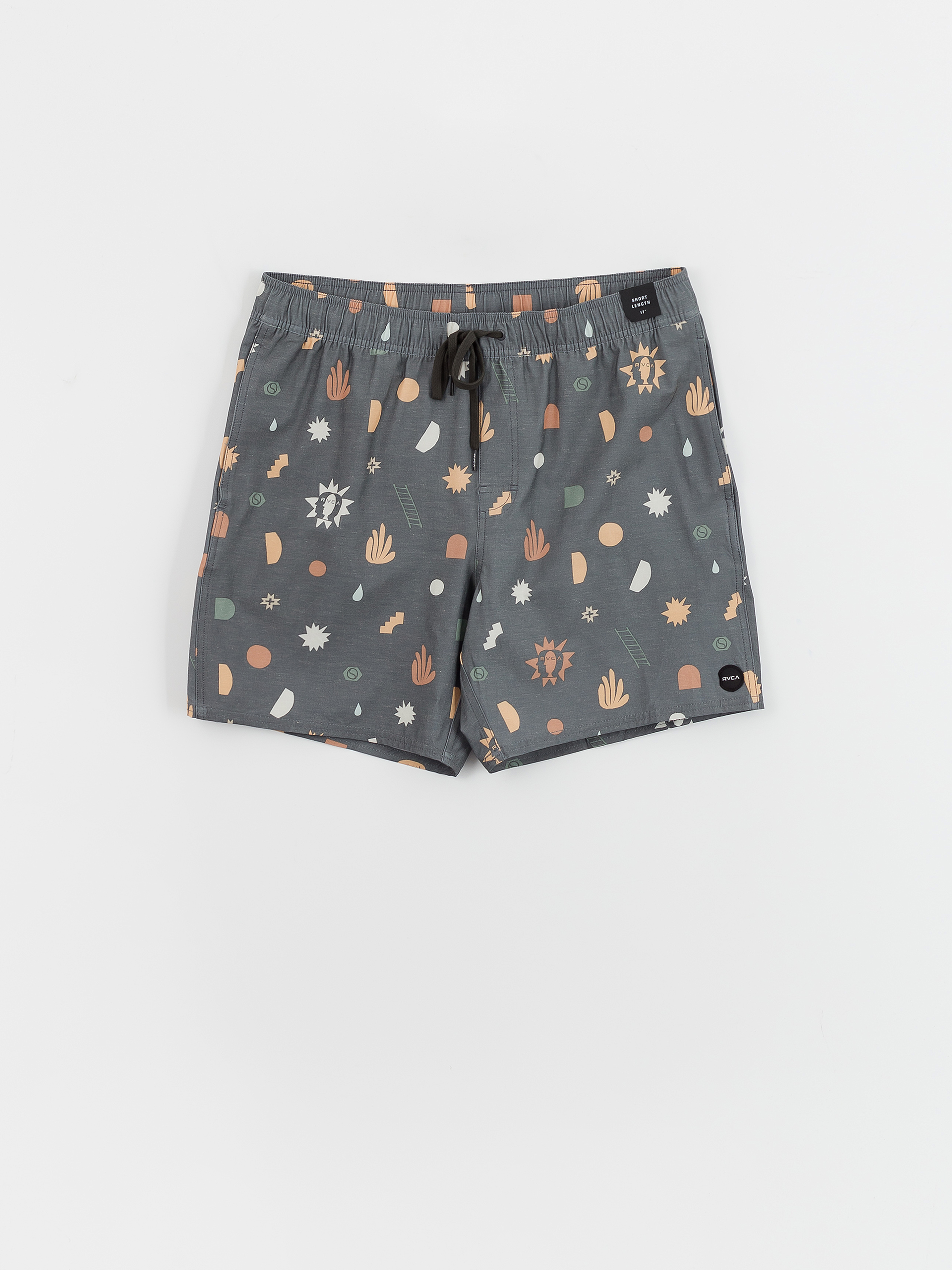 Plážové kraťasy RVCA Atlas Elastic (pirate black)