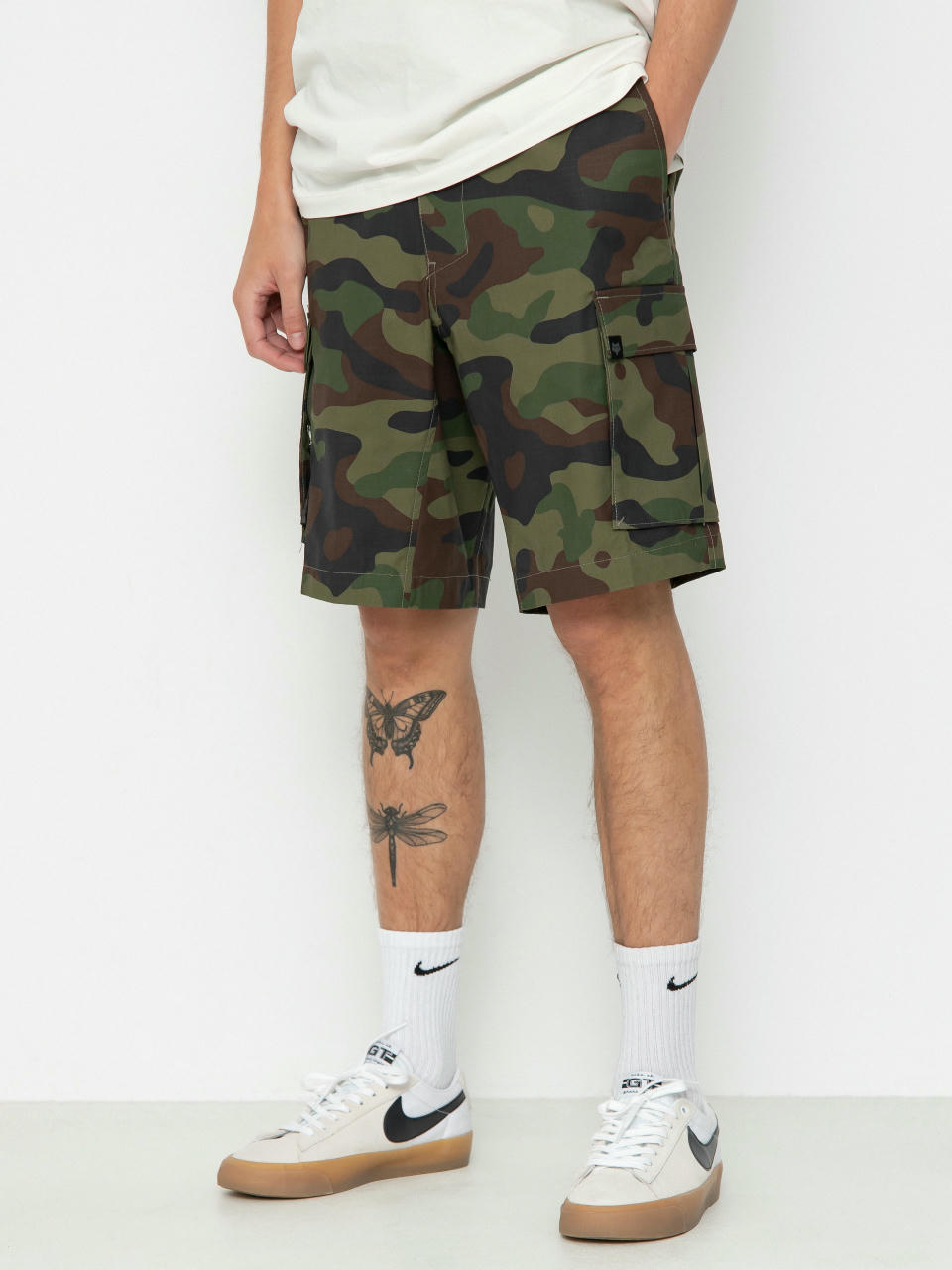 Kraťasy Fox Slambozo Camo Short 3.0 (green camo)