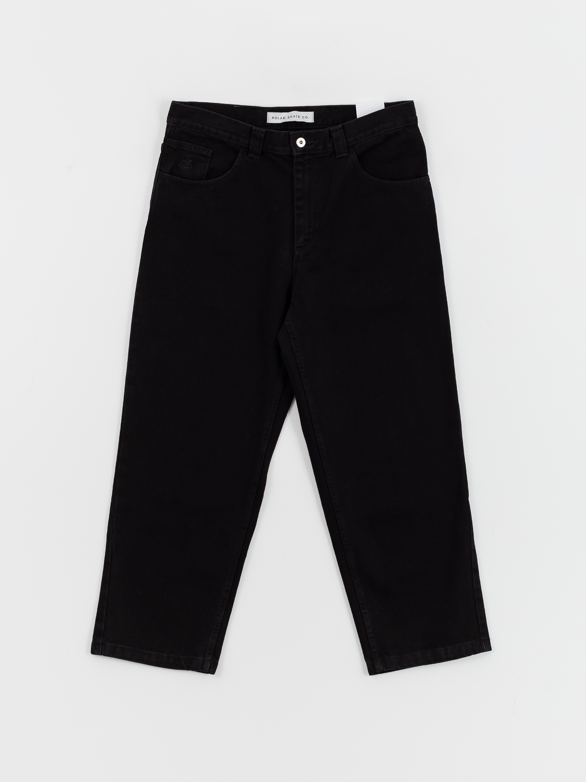 Nohavice Polar Skate 93! Denim (pitch black)