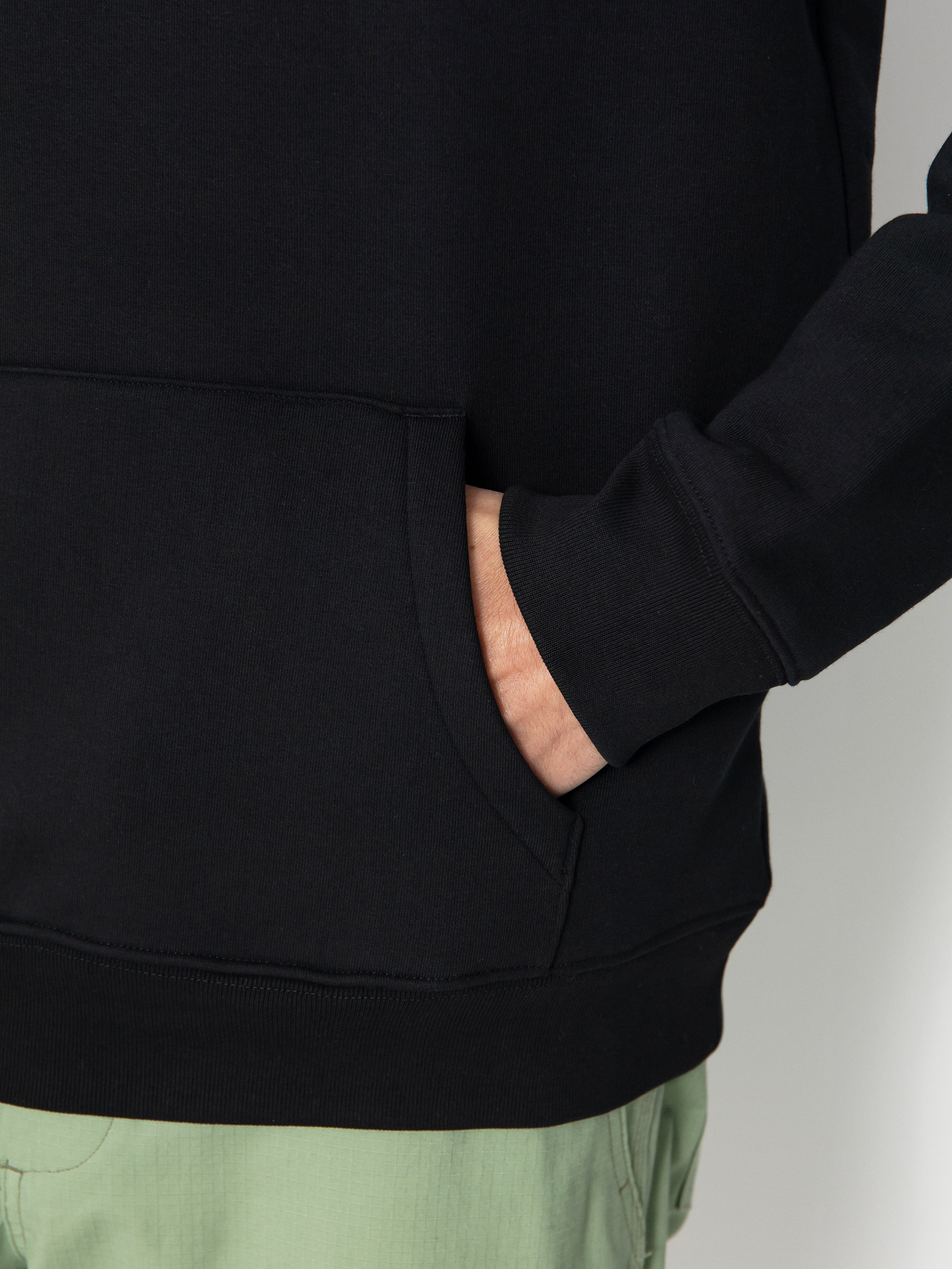 Mikina s kapucňou Poetic Collective Big Back Text HD (black)