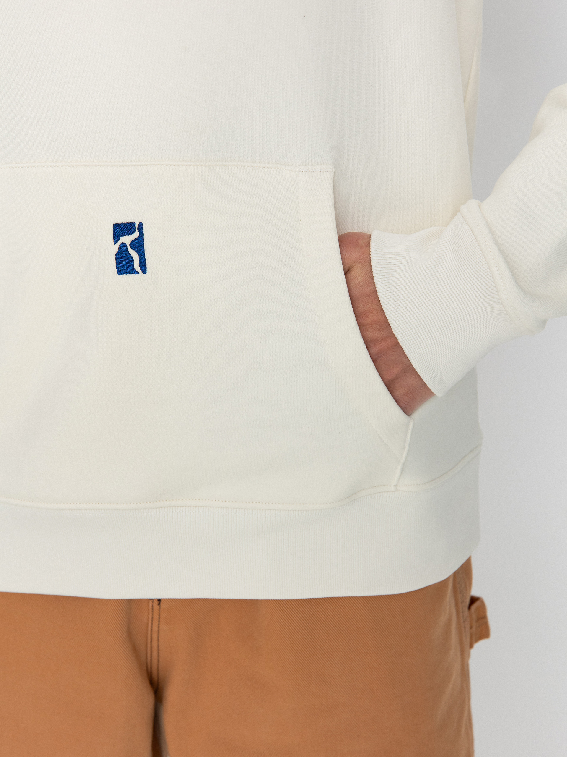 Mikina s kapucňou Poetic Collective Strokes HD (ivory)