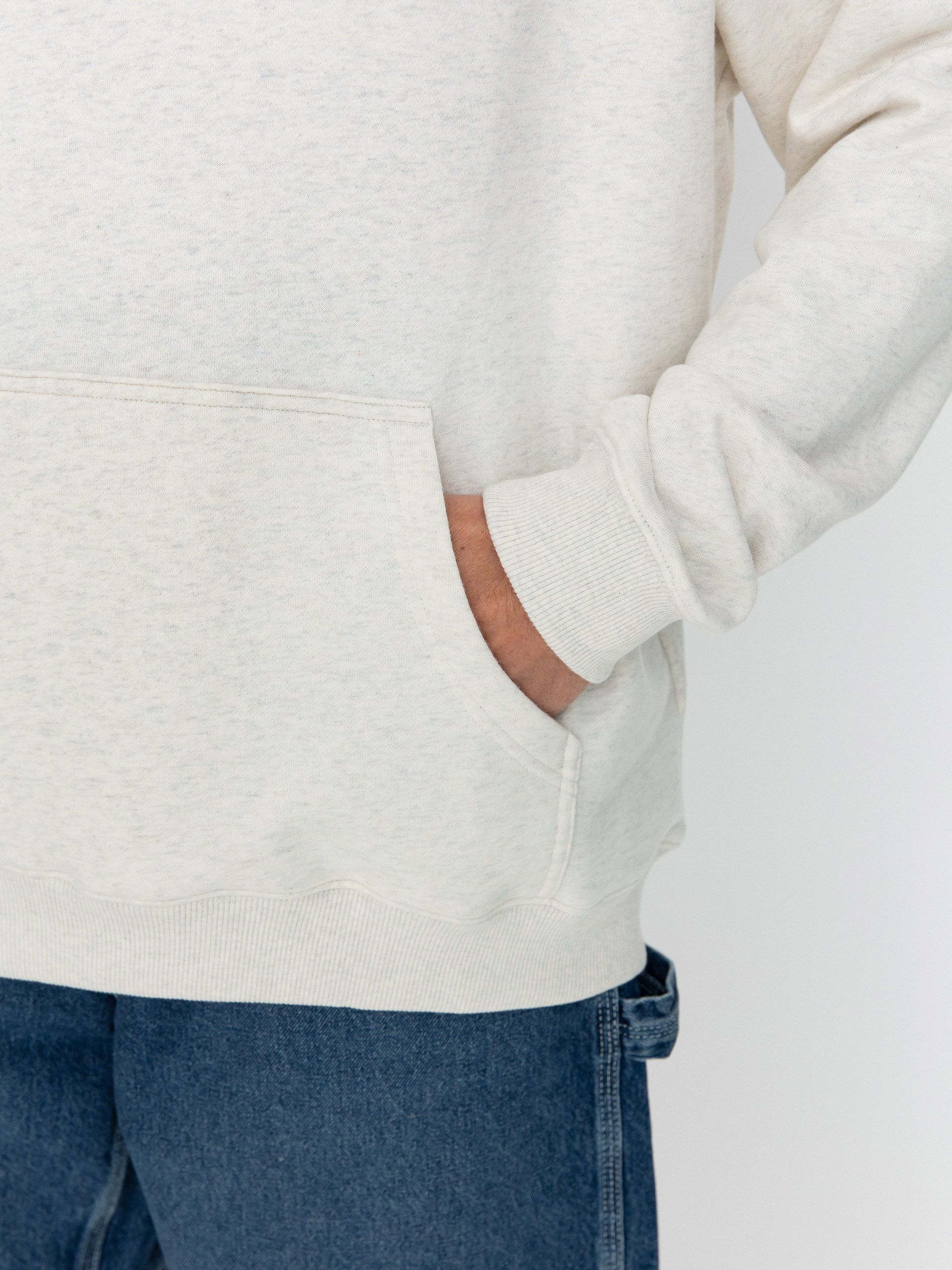 Mikina s kapucňou DC Size Matters HD (snow heather)