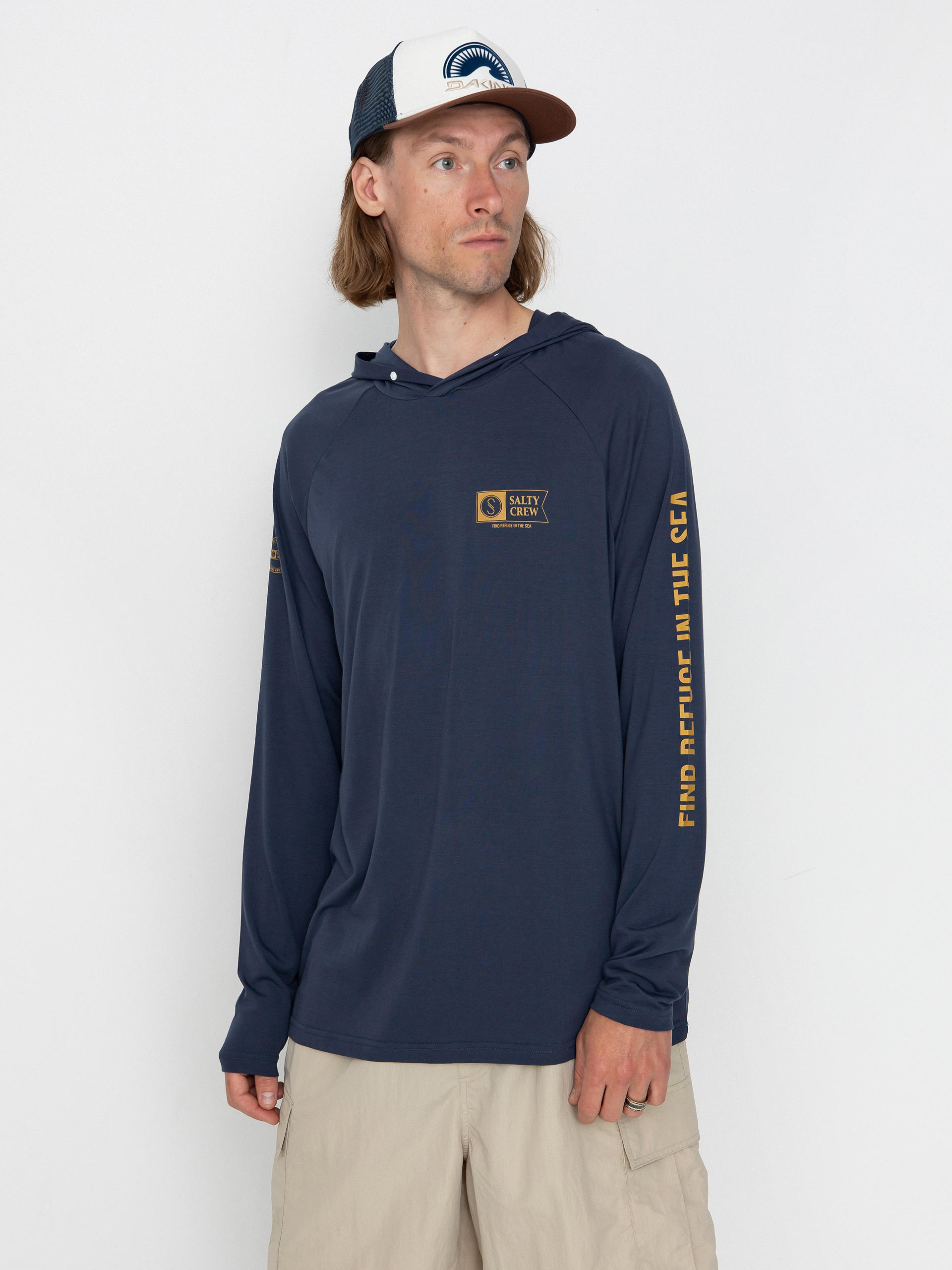 Mikina s kapucu0148ou Salty Crew Mariner HD (navy)