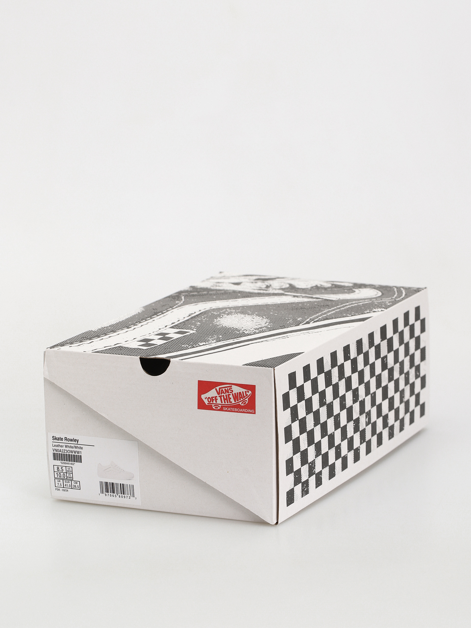 Topánky Vans Skate Rowley (leather white/white)