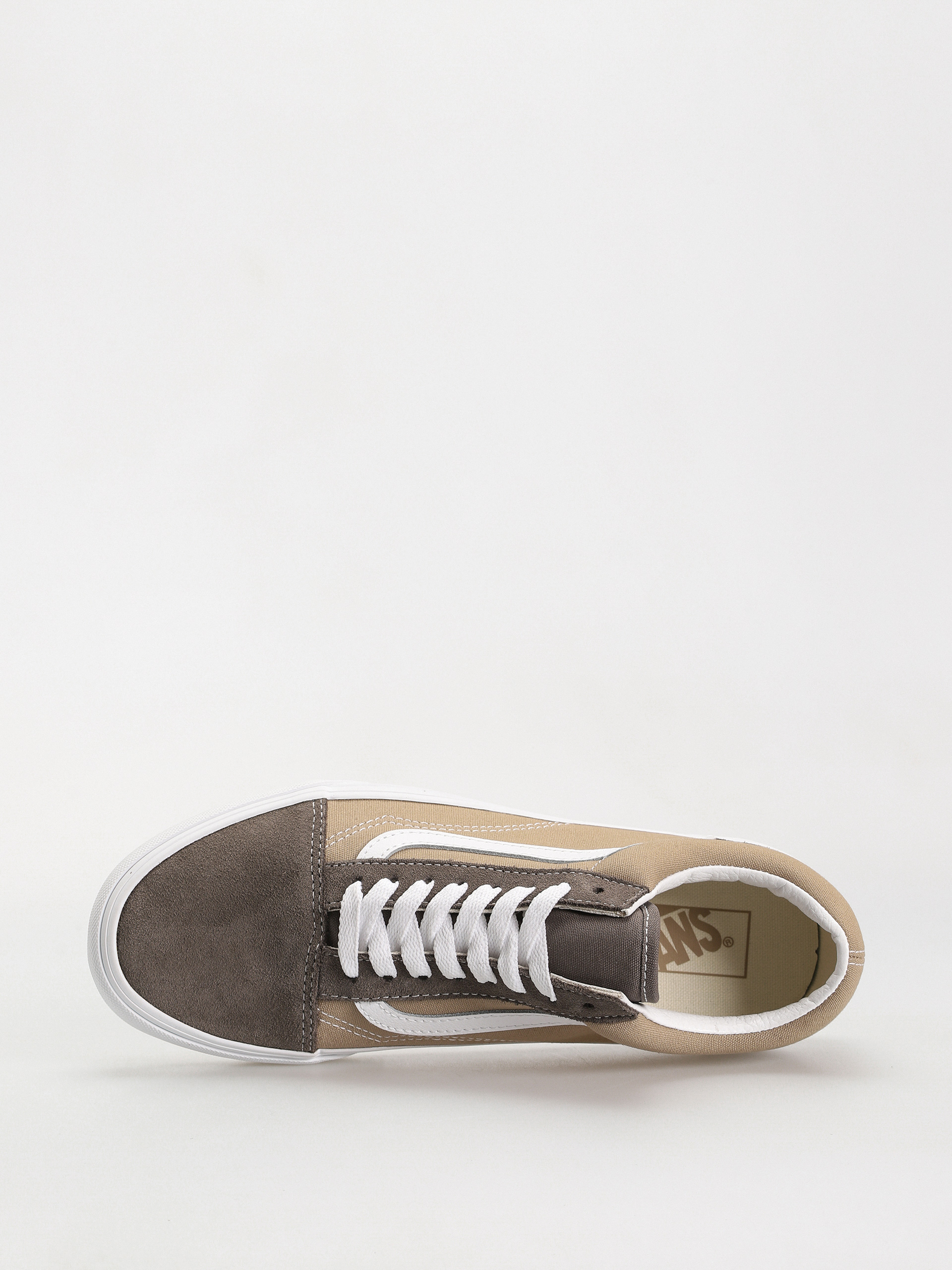 Topánky Vans Old Skool (canvas/suede block brown)