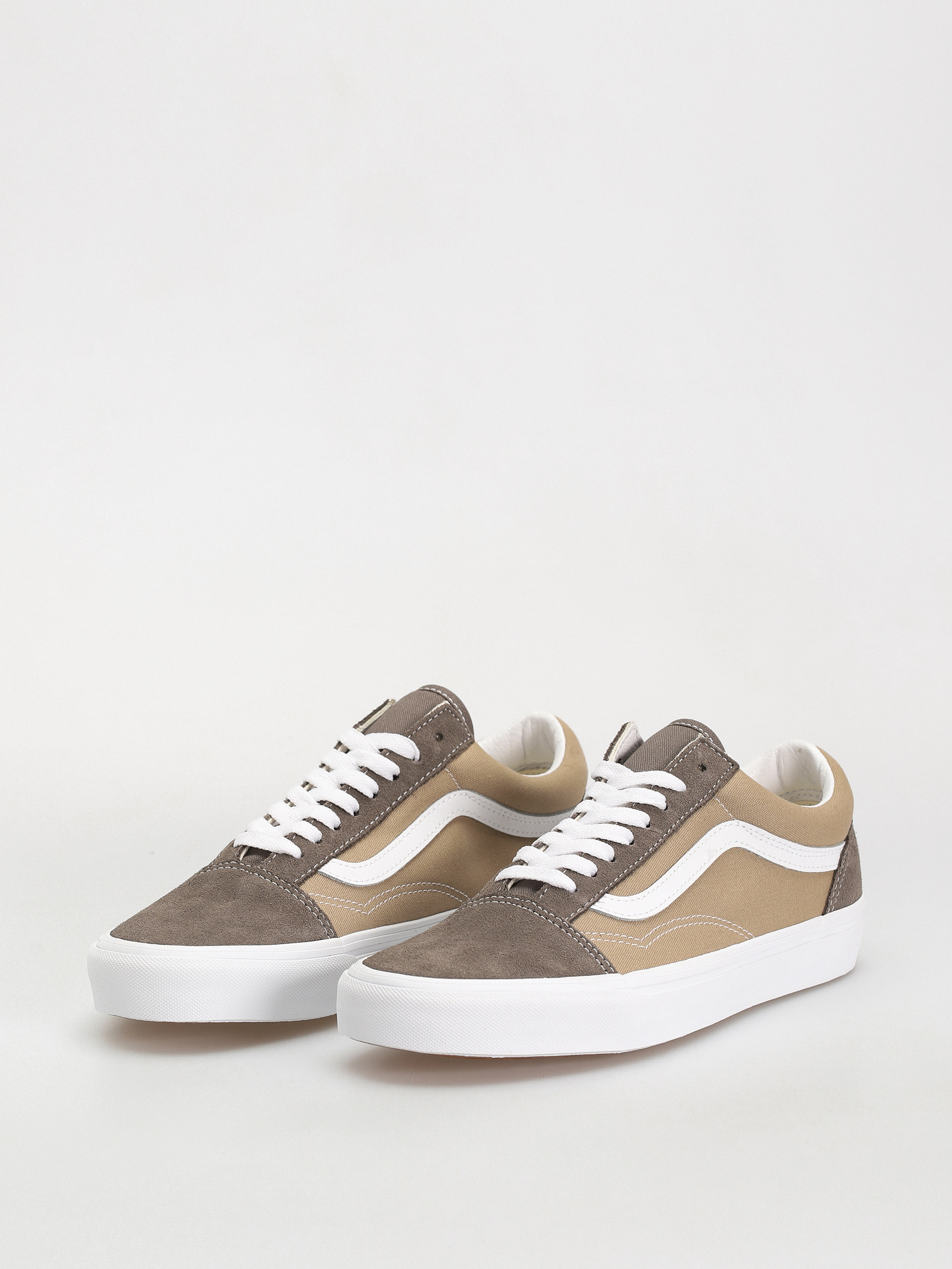 Topánky Vans Old Skool (canvas/suede block brown)