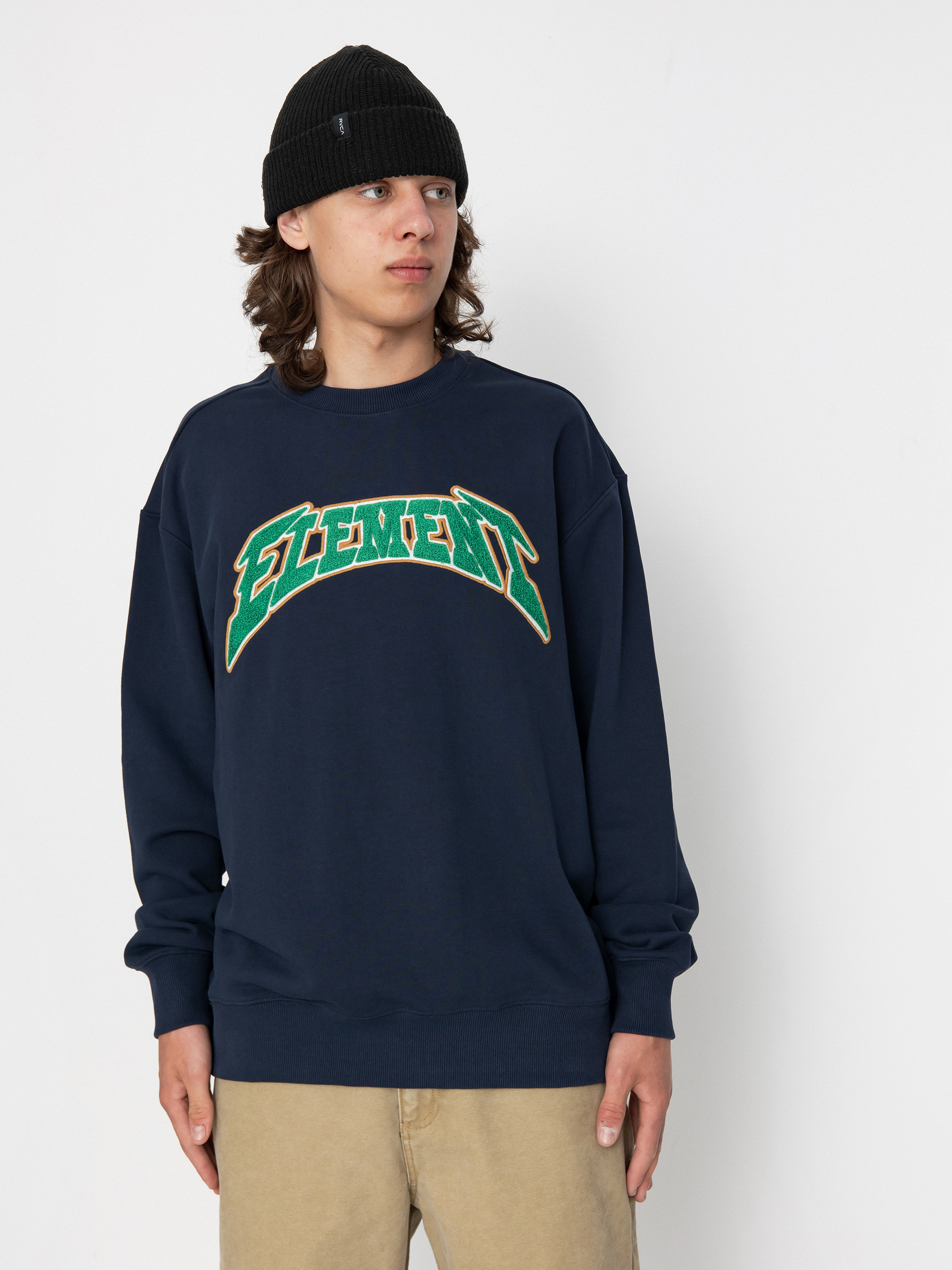 Mikina Element Flash Logo Crew (eclipse navy)