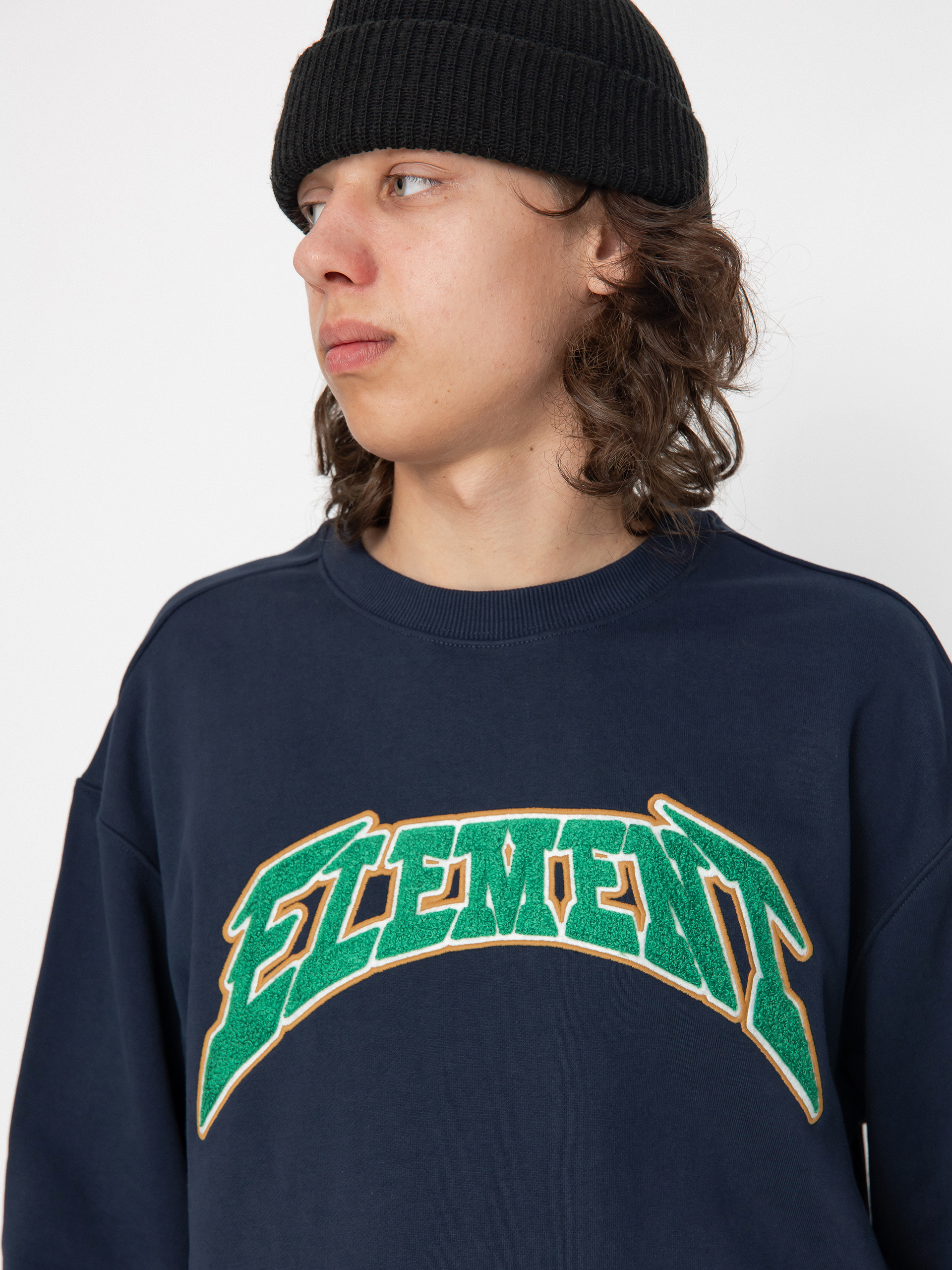 Mikina Element Flash Logo Crew (eclipse navy)