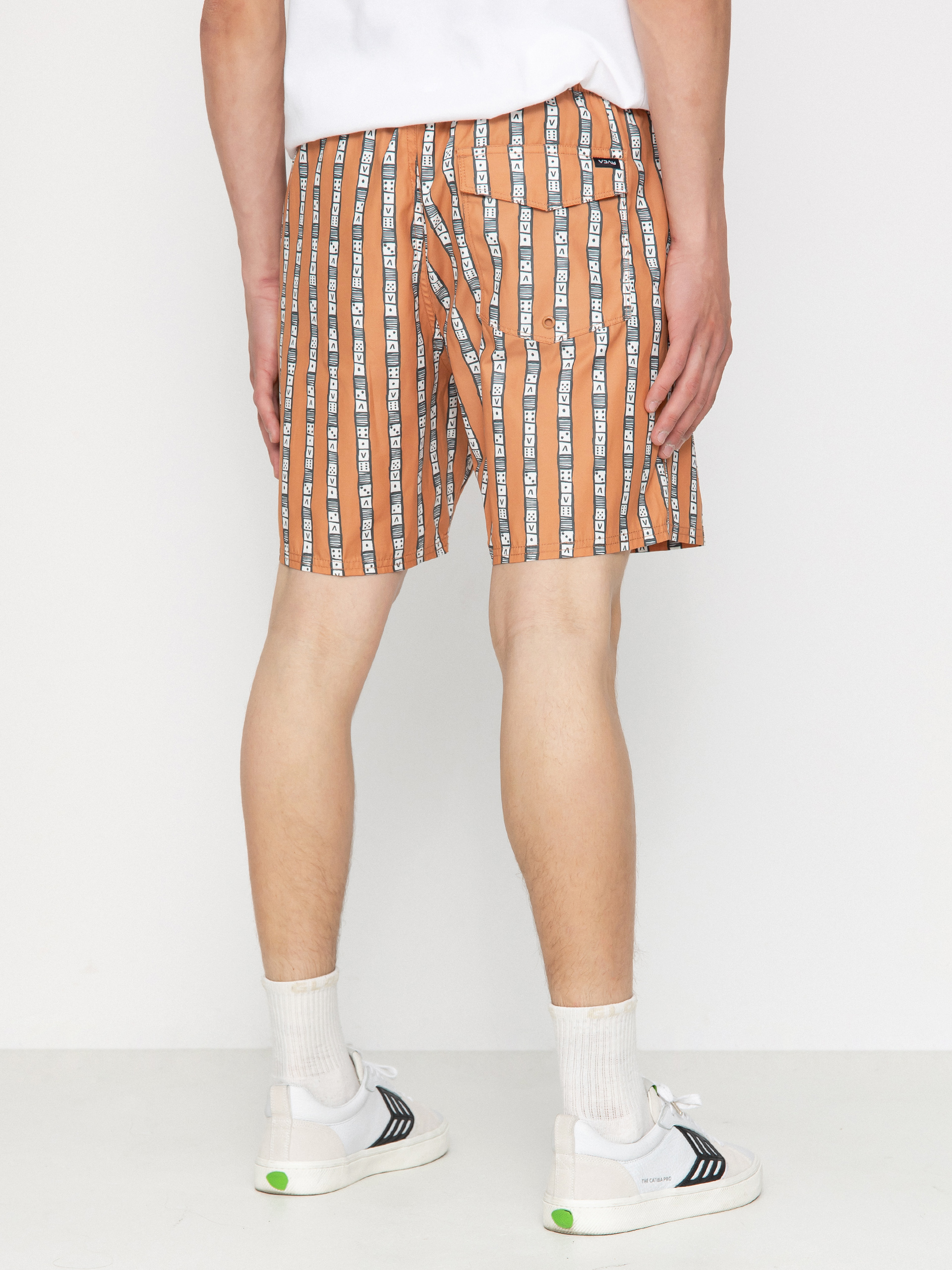 Plážové kraťasy RVCA Perry Elastic (adobe)