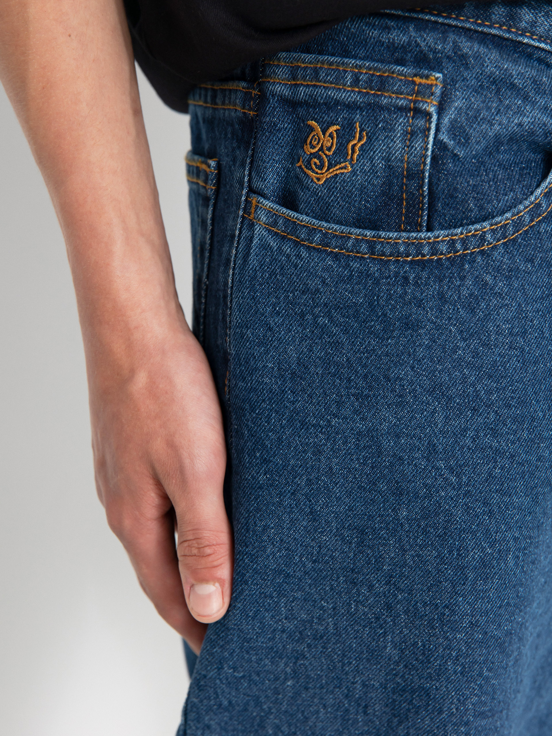 Nohavice Polar Skate 92! Denim (dark blue)